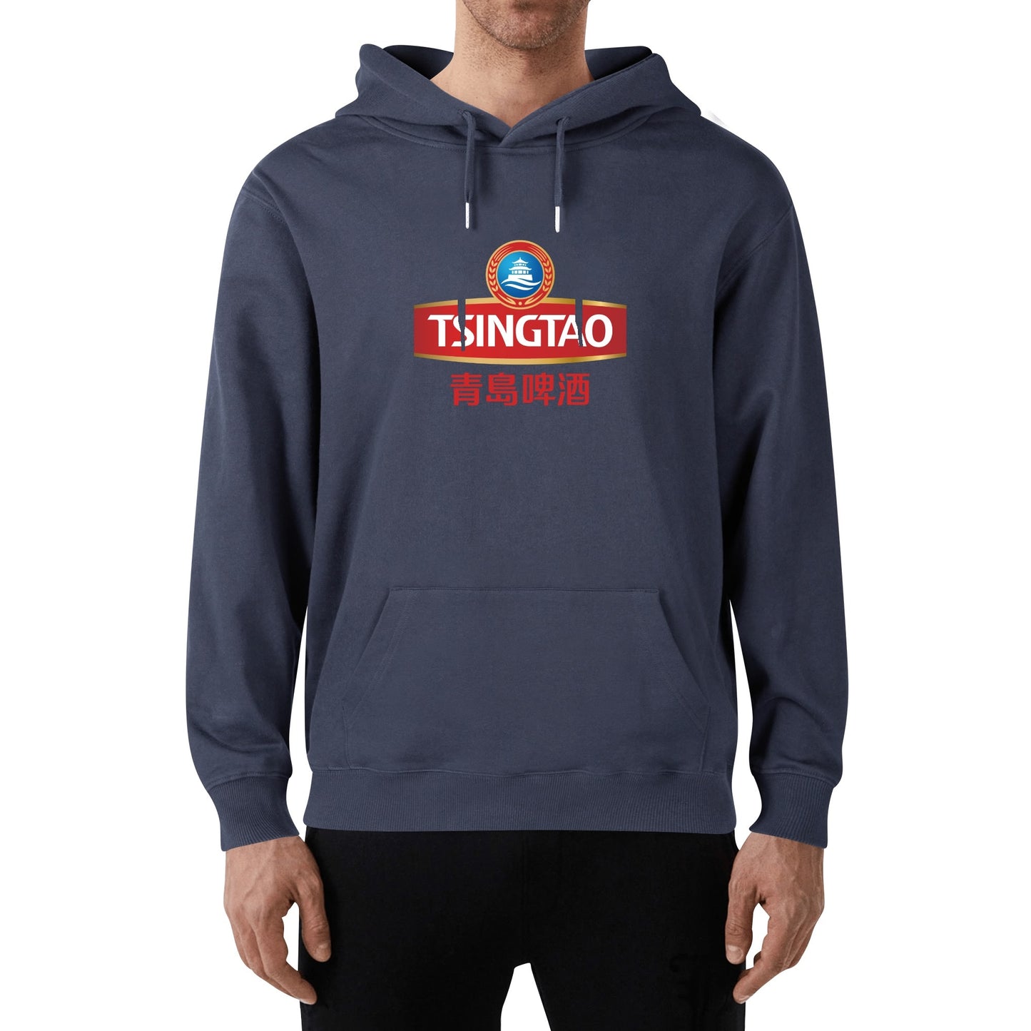 Cotton Hoodie Beer Tsingtao logo