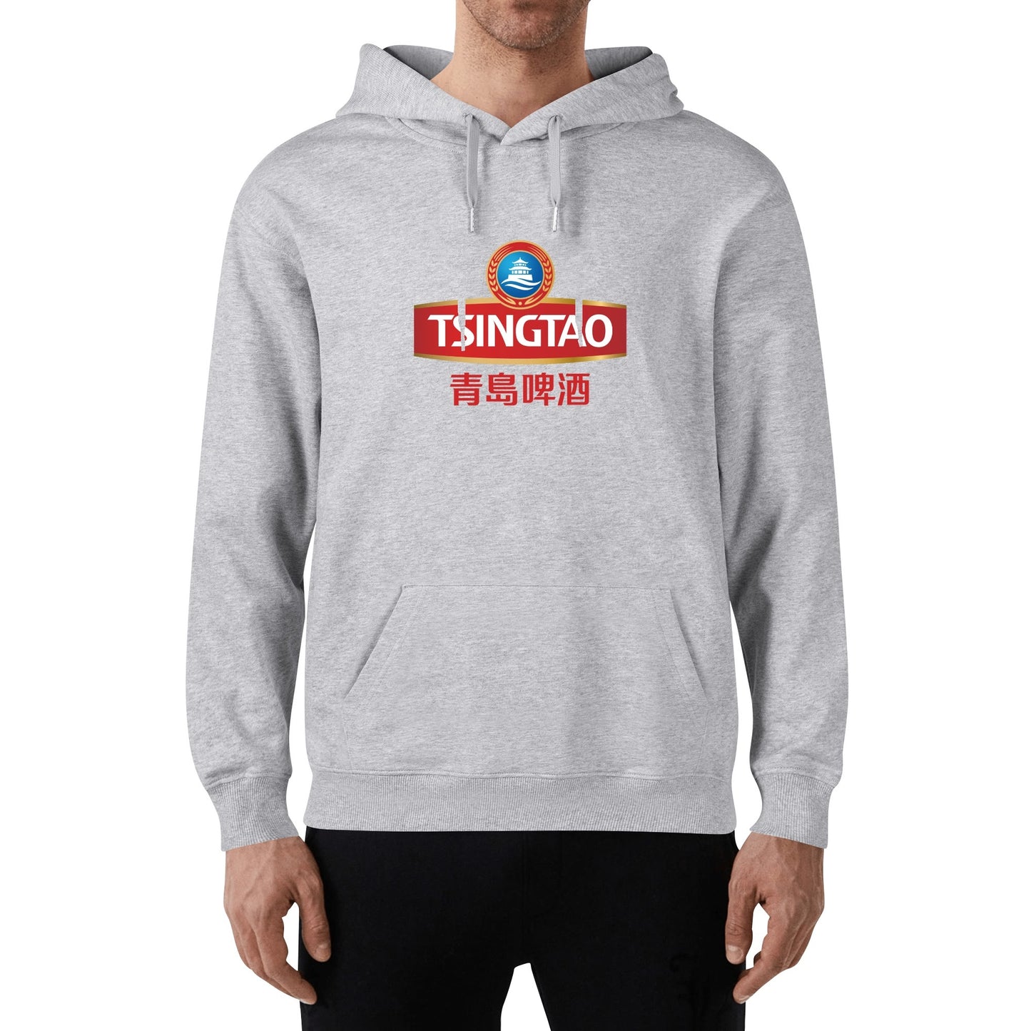 Cotton Hoodie Beer Tsingtao logo