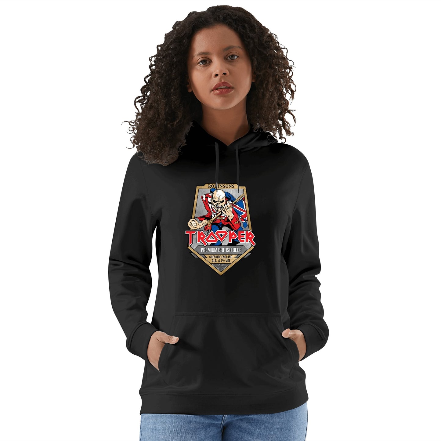 Cotton Hoodie Beer Trooper logo