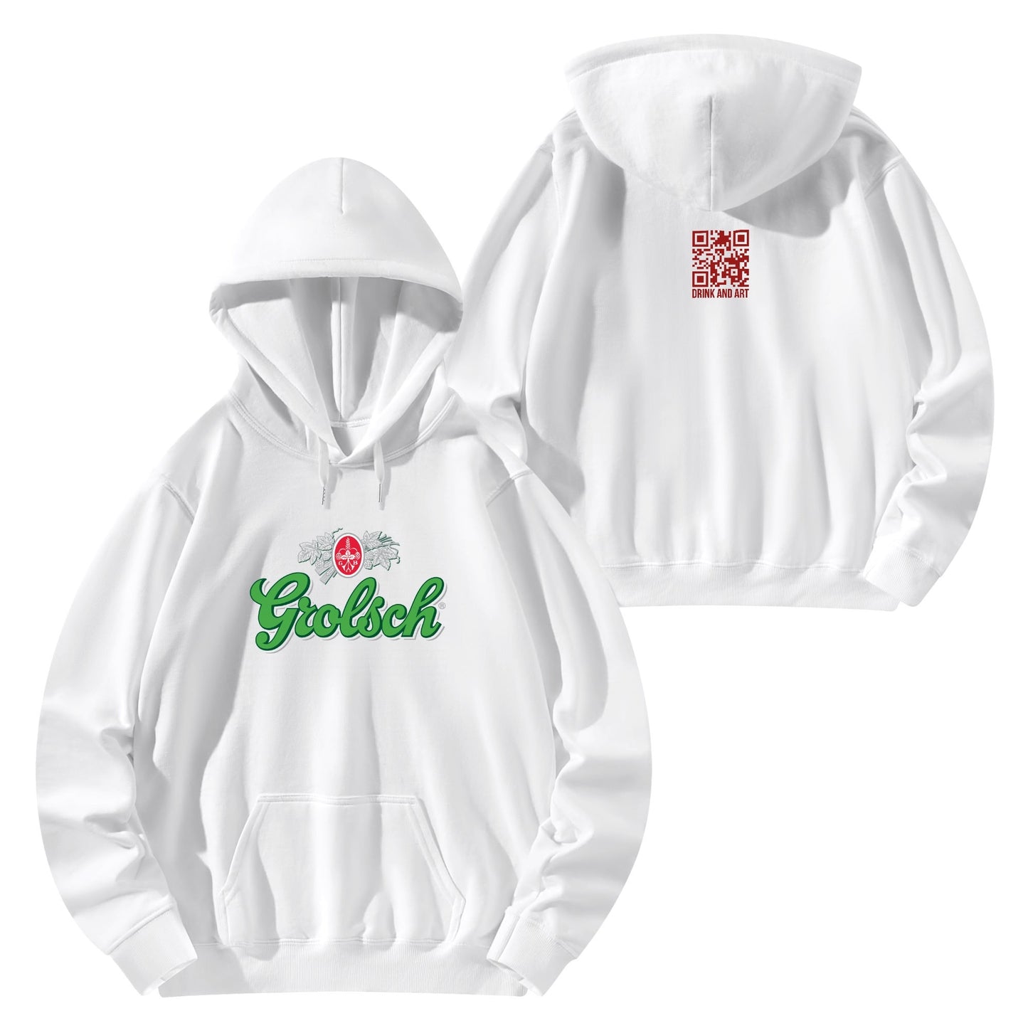 Cotton Hoodie Beer Grolsch Logo