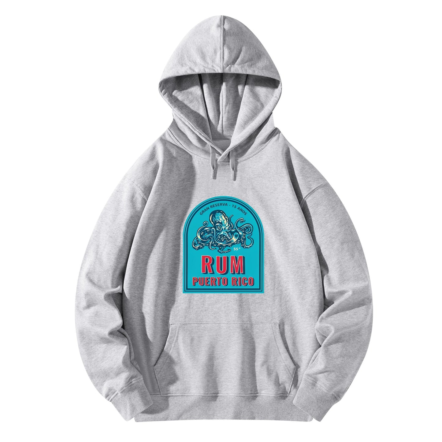 Cotton Hoodie Puerto Rico Rum Octopus logo