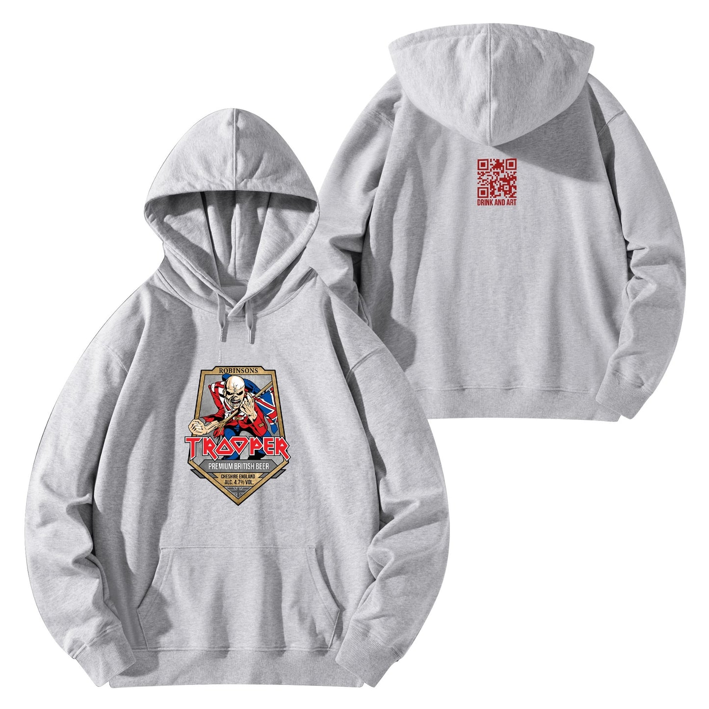 Cotton Hoodie Beer Trooper logo