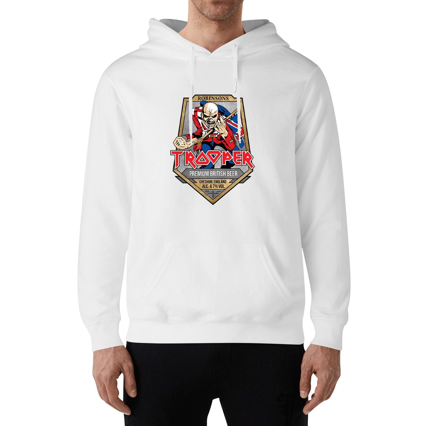 Cotton Hoodie Beer Trooper logo