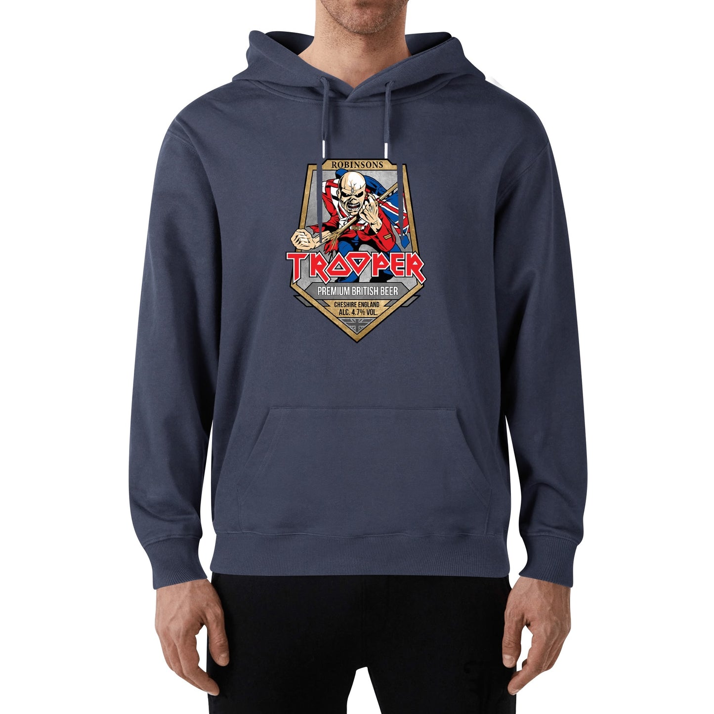 Cotton Hoodie Beer Trooper logo