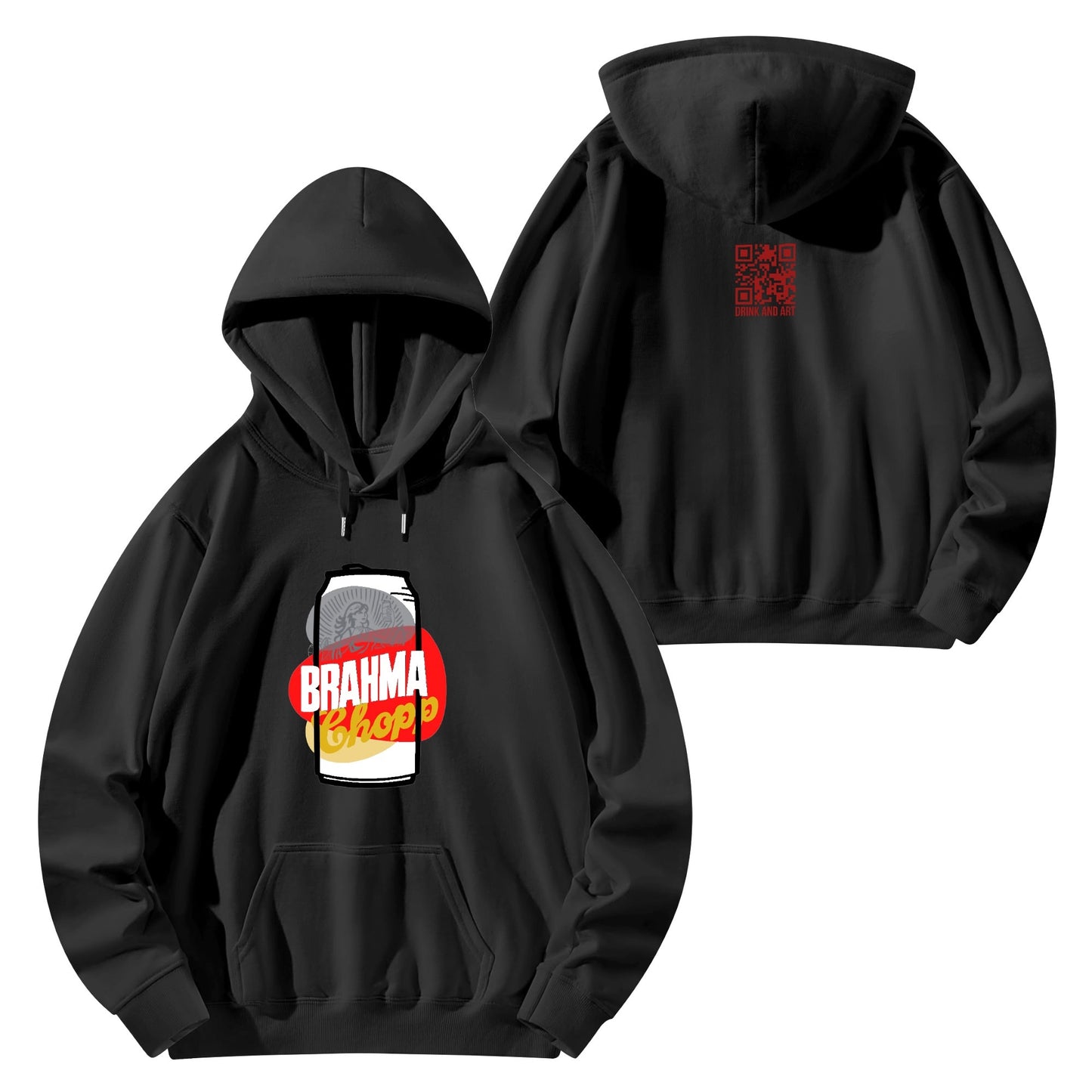 Cotton Hoodie Beer Brahma illustration