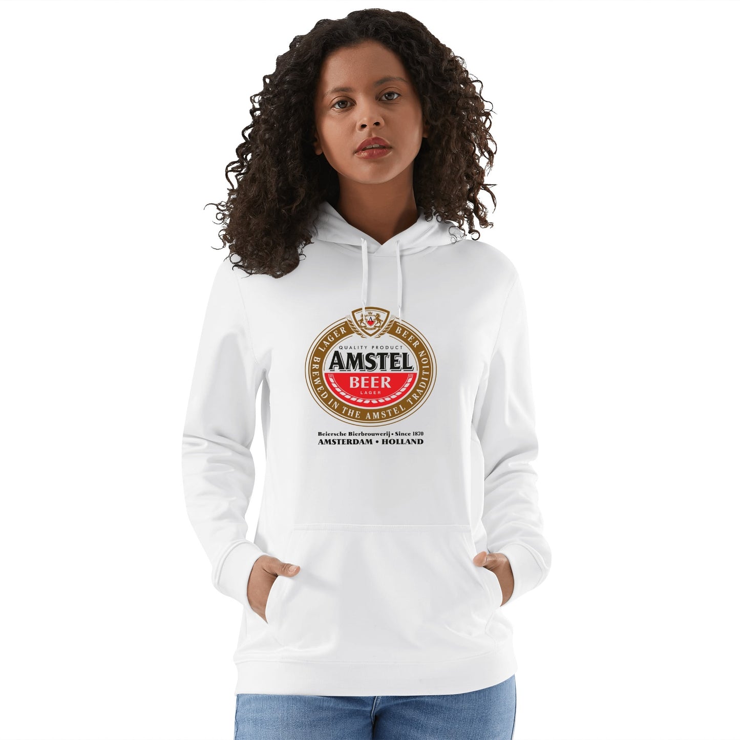 Cotton Hoodie Beer Amstel logo