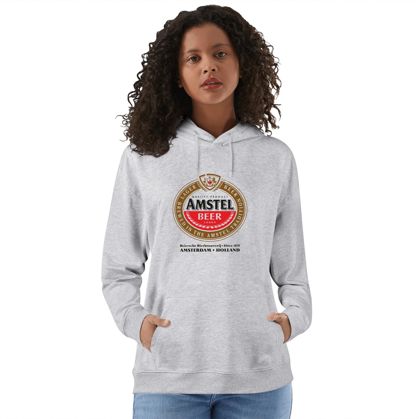 Cotton Hoodie Beer Amstel logo