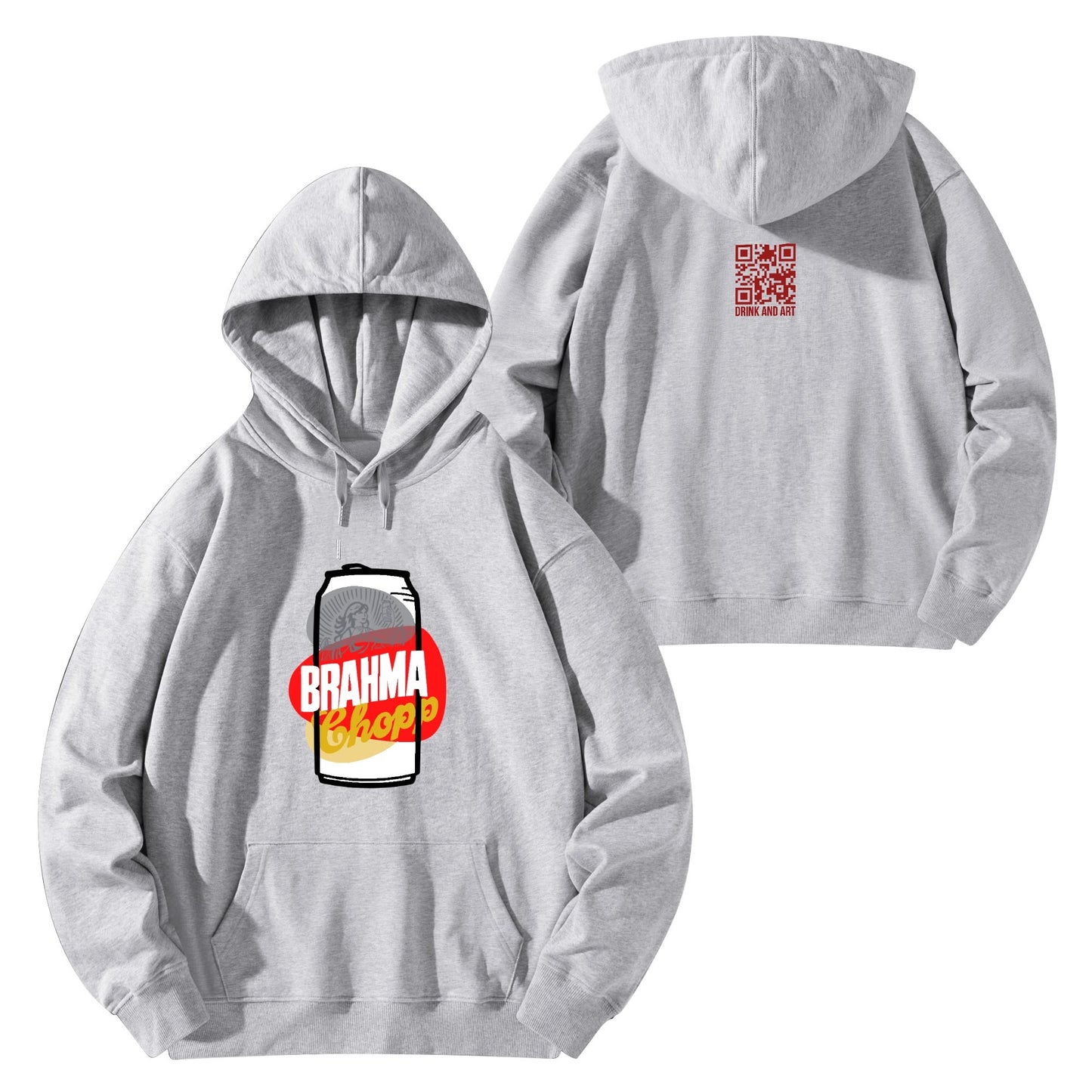 Cotton Hoodie Beer Brahma illustration