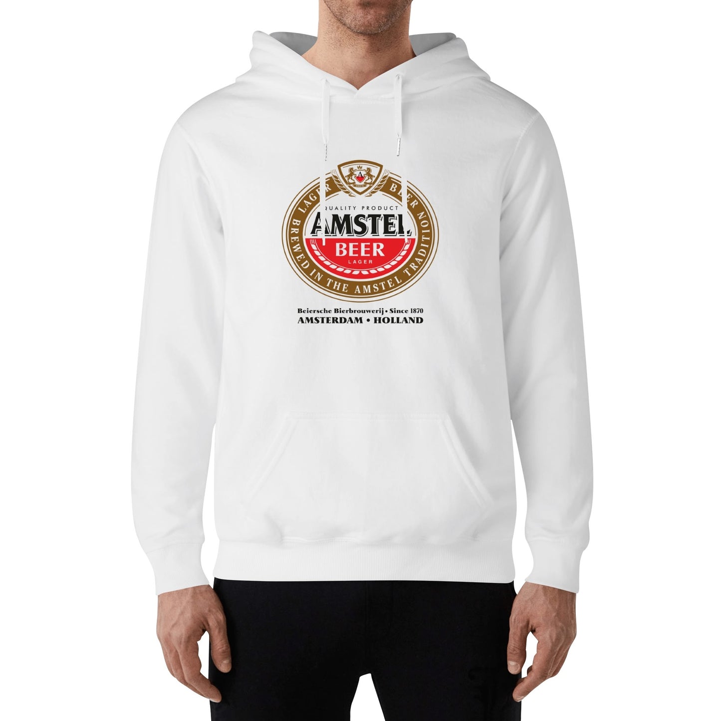 Cotton Hoodie Beer Amstel logo