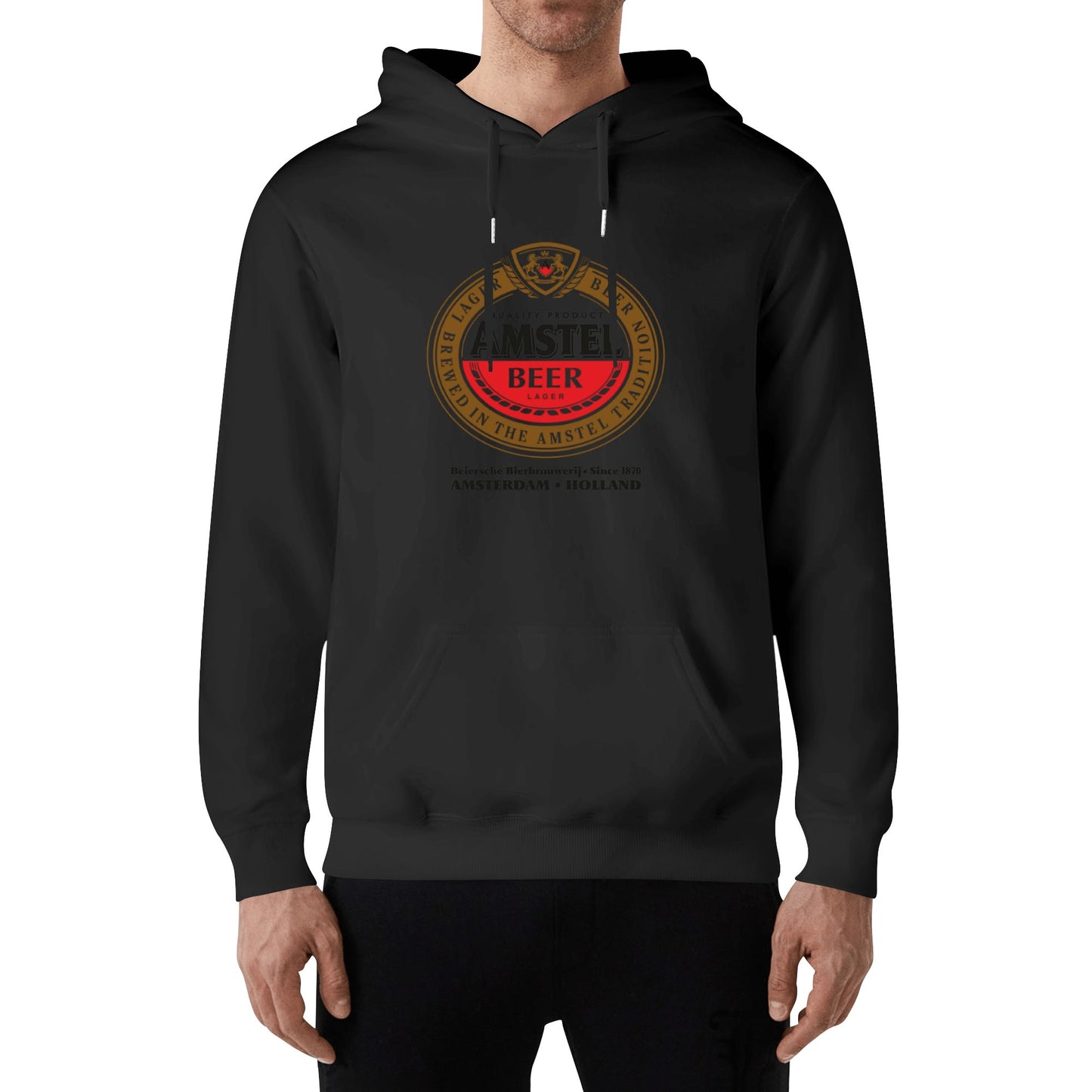 Cotton Hoodie Beer Amstel logo