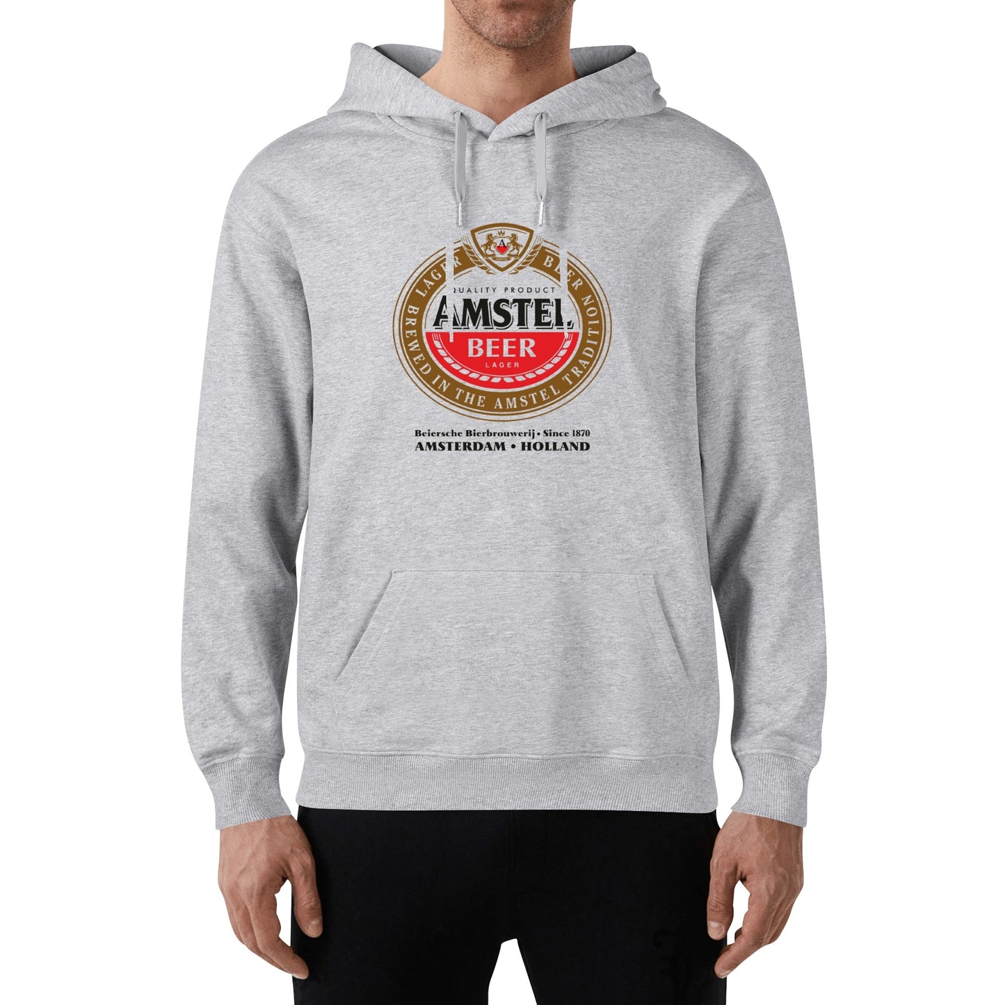 Cotton Hoodie Beer Amstel logo