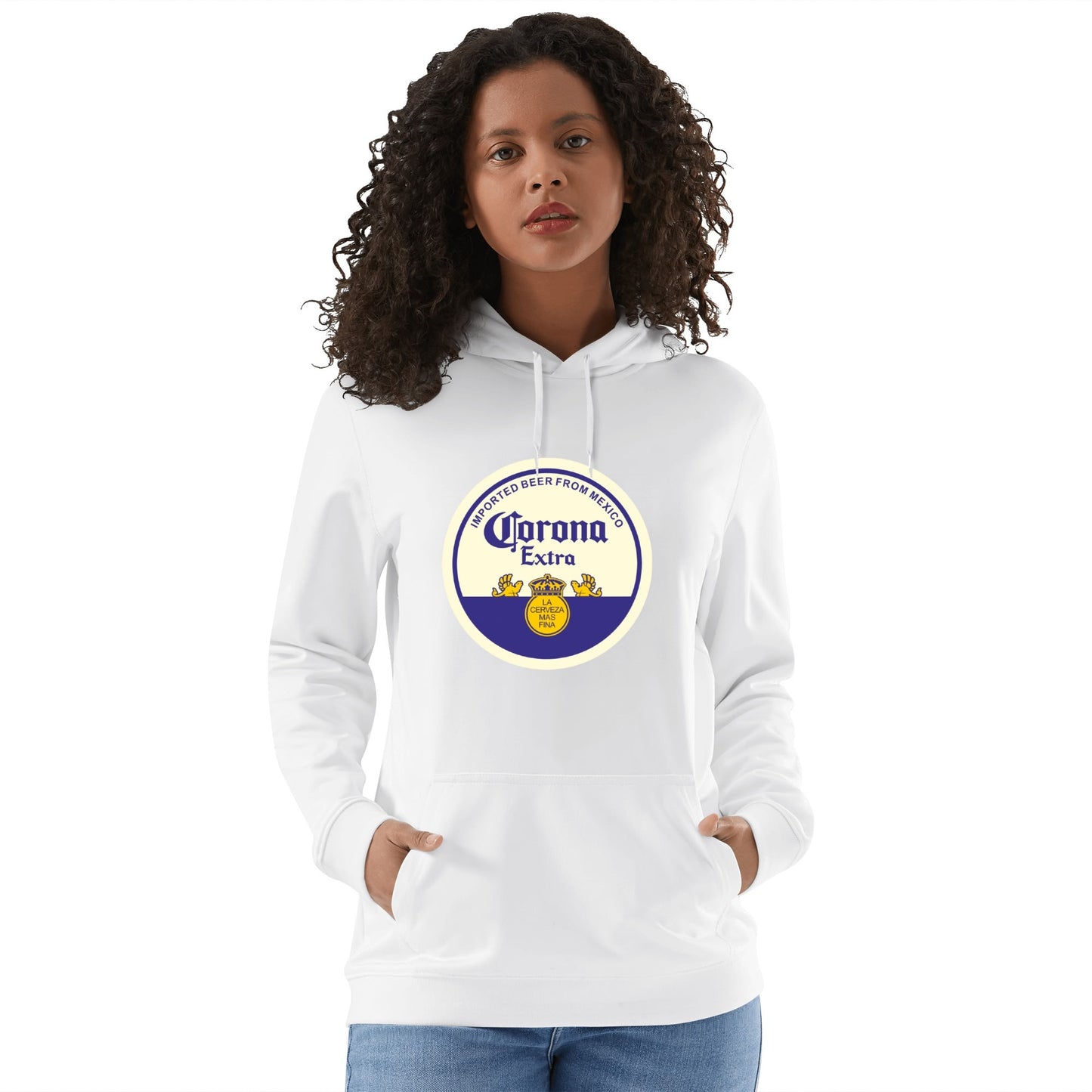 Cotton Hoodie Beer Corona logo