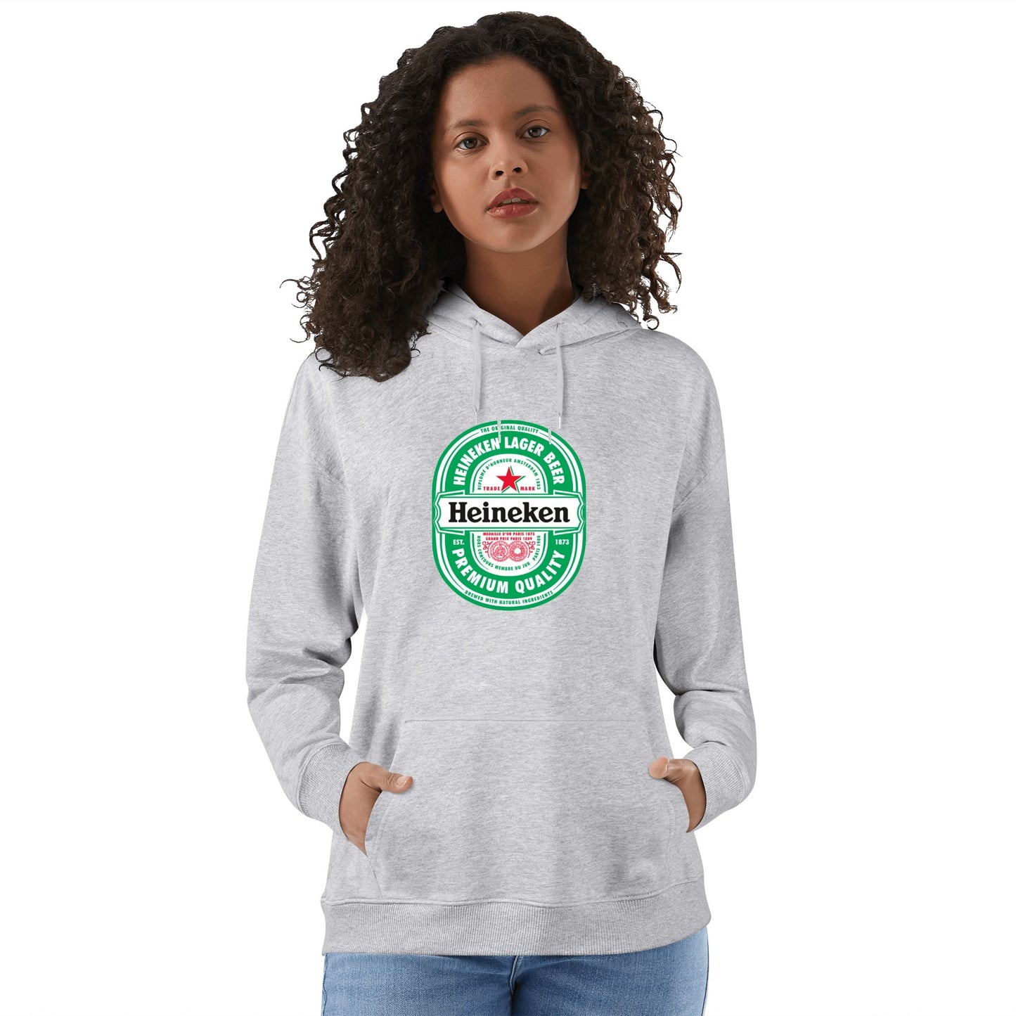 Cotton Hoodie Beer Heineken logo