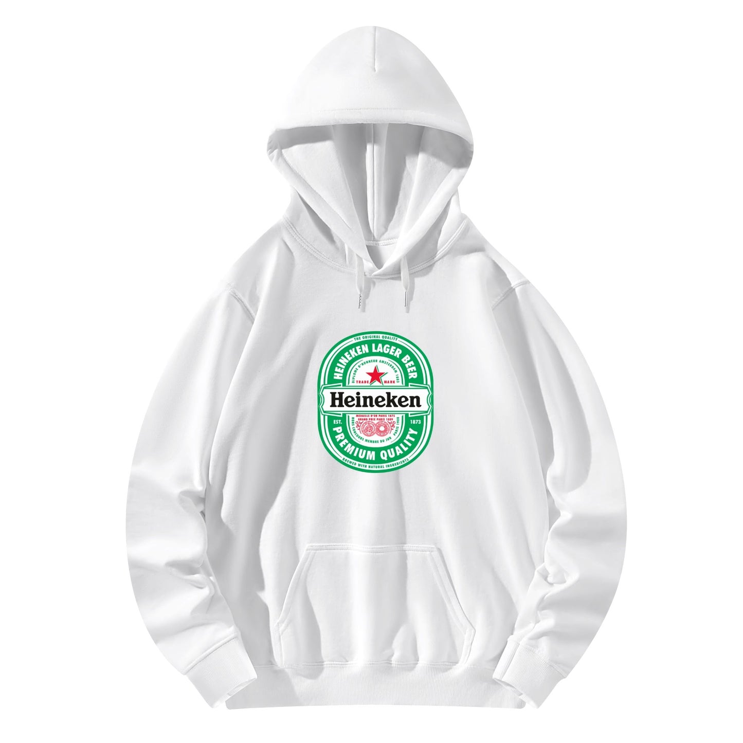 Cotton Hoodie Beer Heineken logo