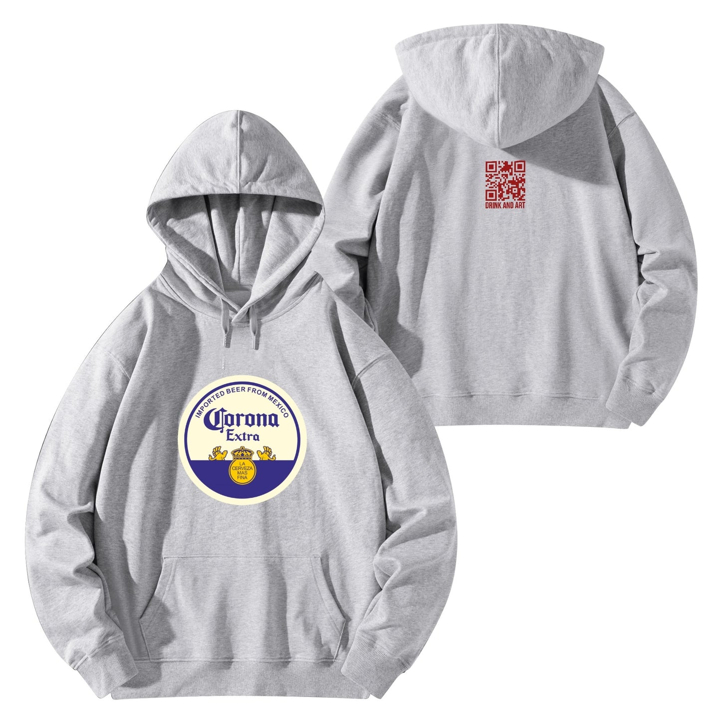 Cotton Hoodie Beer Corona logo