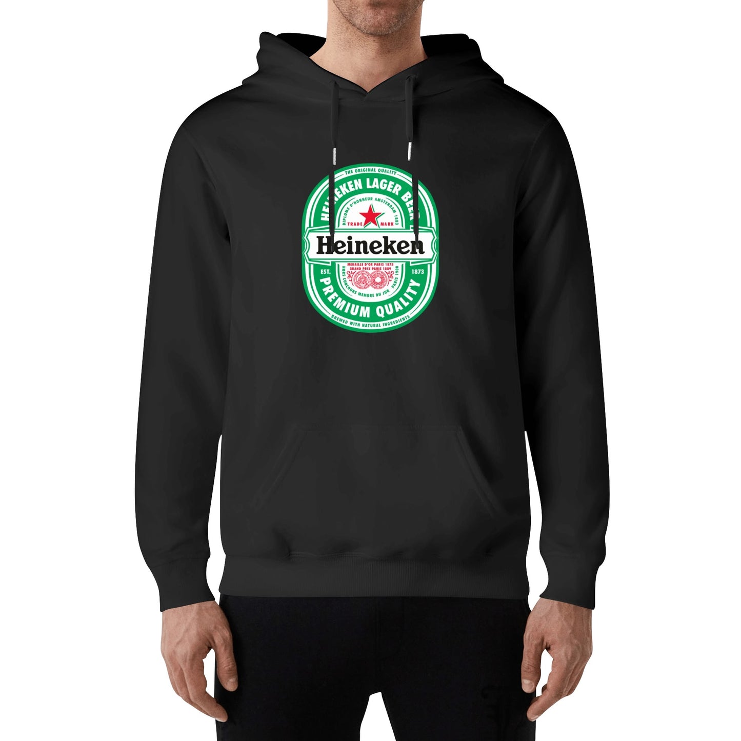 Cotton Hoodie Beer Heineken logo