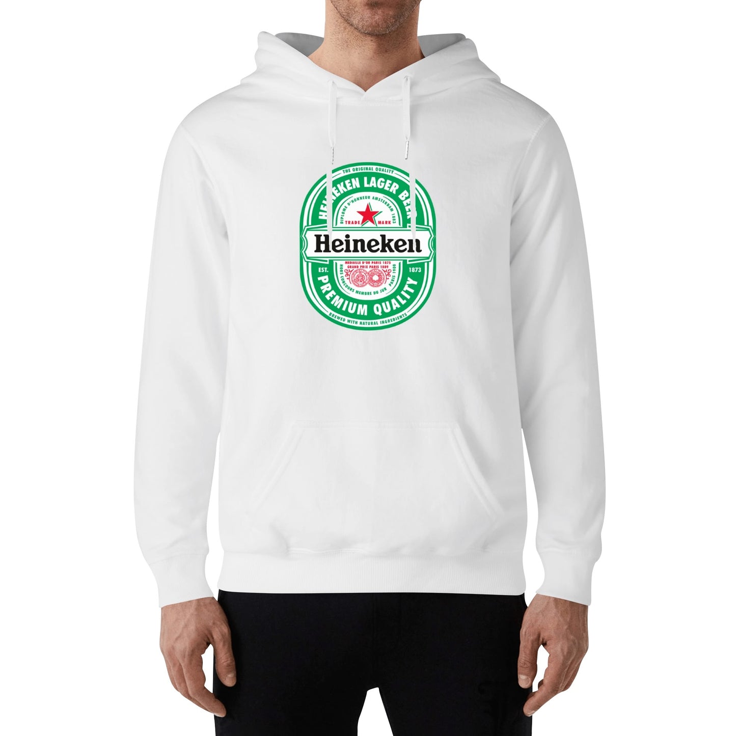 Cotton Hoodie Beer Heineken logo