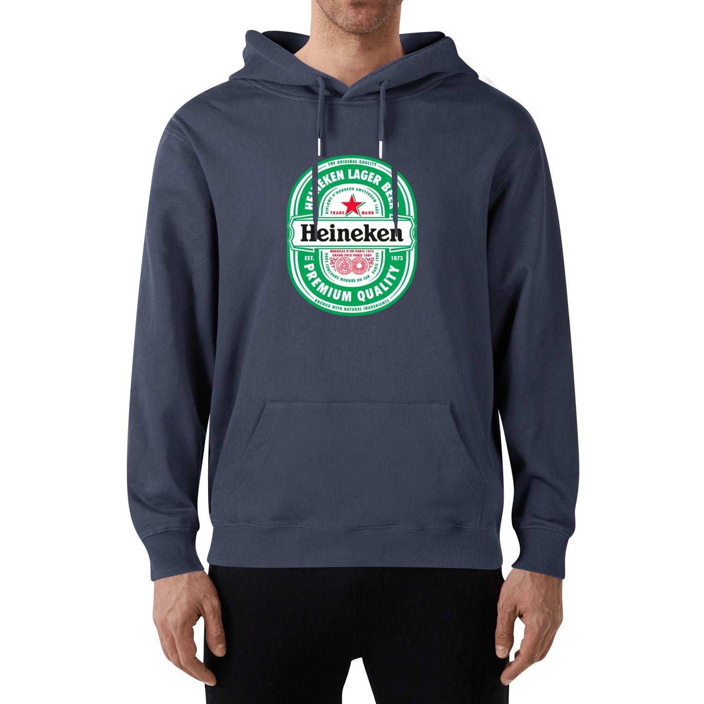 Cotton Hoodie Beer Heineken logo