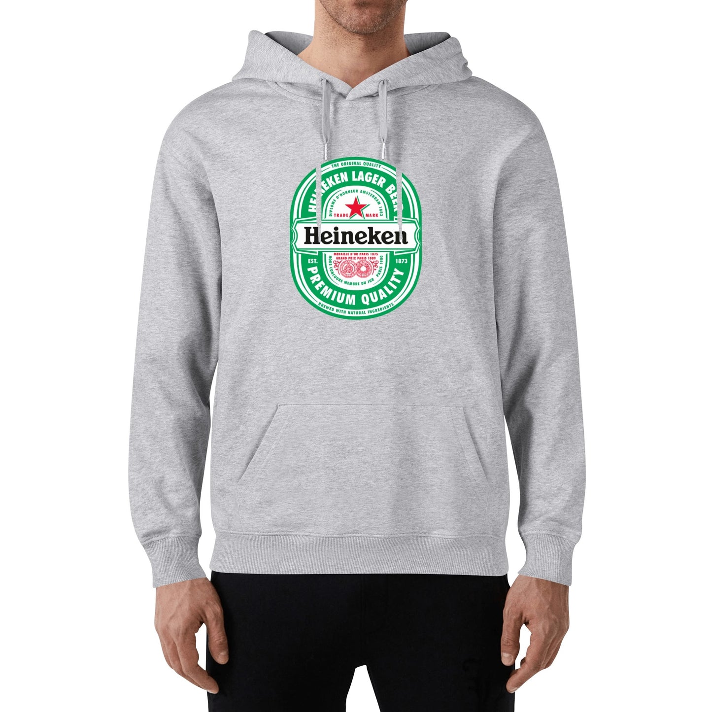 Cotton Hoodie Beer Heineken logo