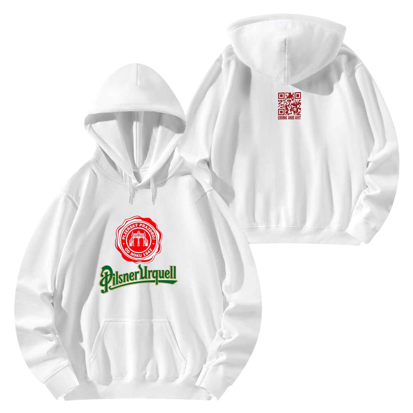 Cotton Hoodie Beer  Pilsner Urquell logo