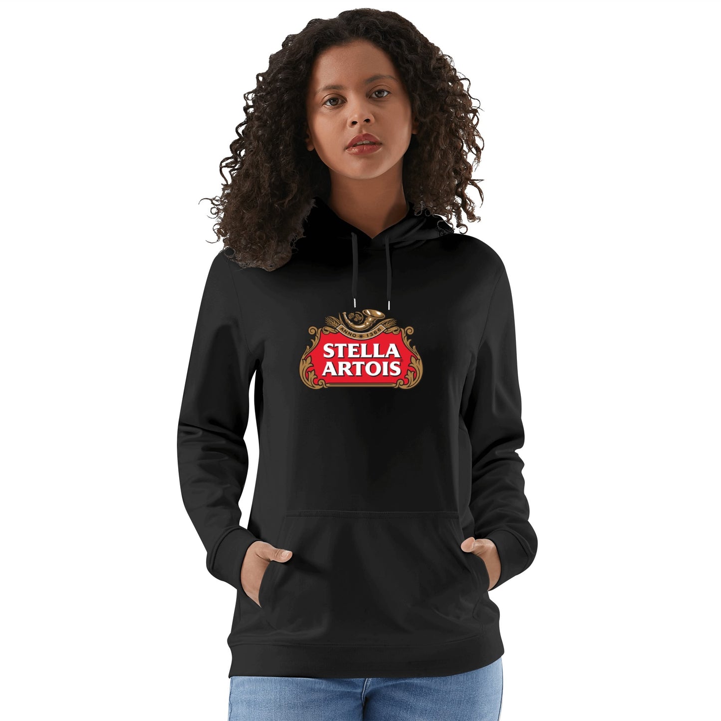 Cotton Hoodie Beer  Stella Artois logo