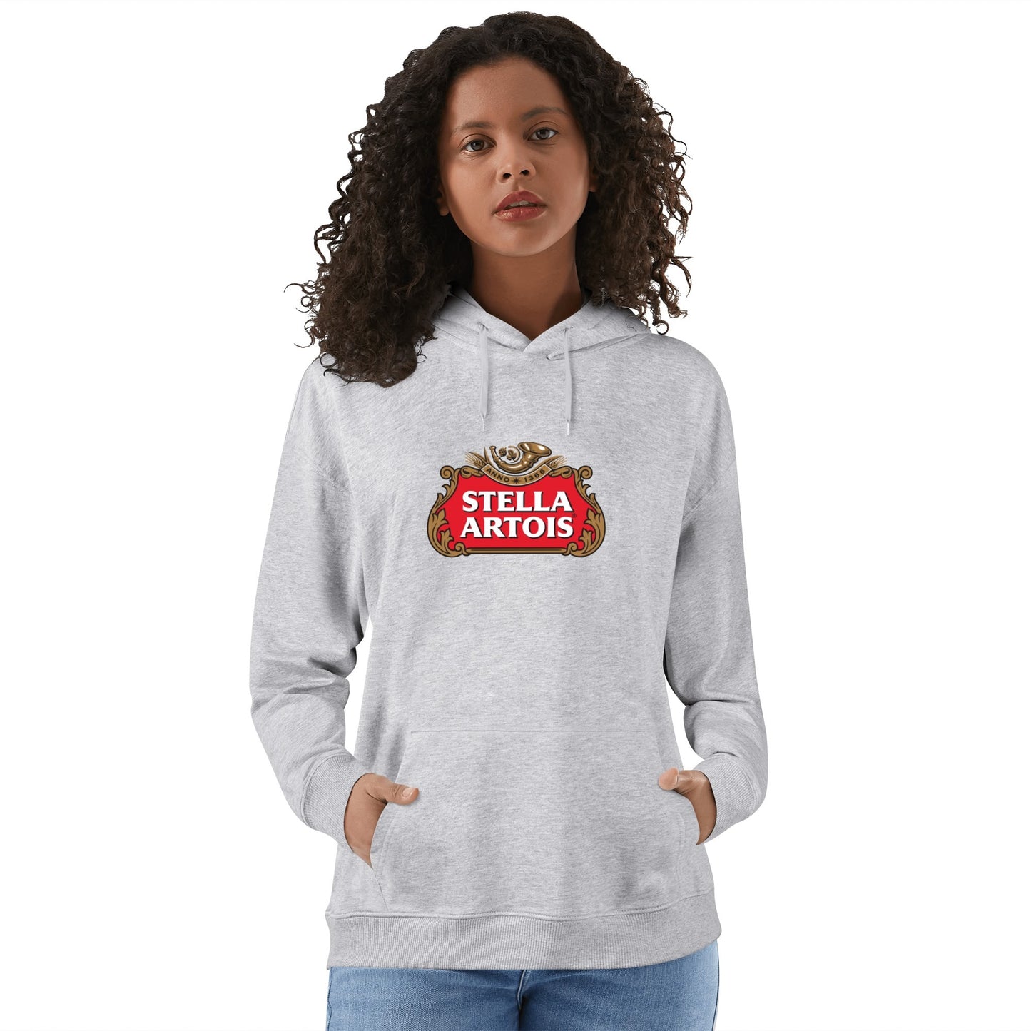 Cotton Hoodie Beer  Stella Artois logo