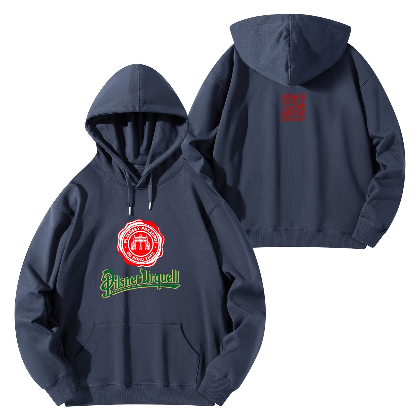 Cotton Hoodie Beer  Pilsner Urquell logo