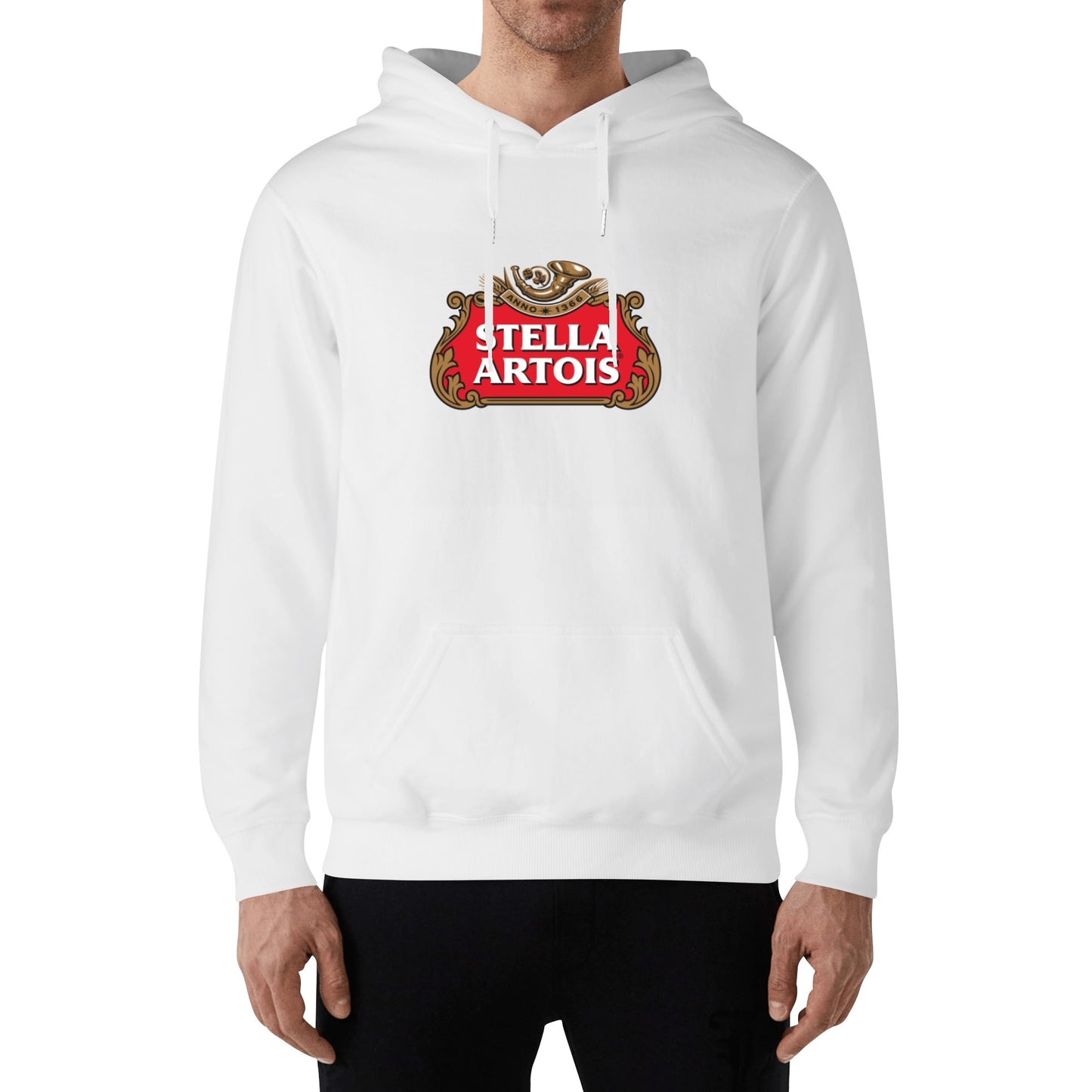 Cotton Hoodie Beer  Stella Artois logo