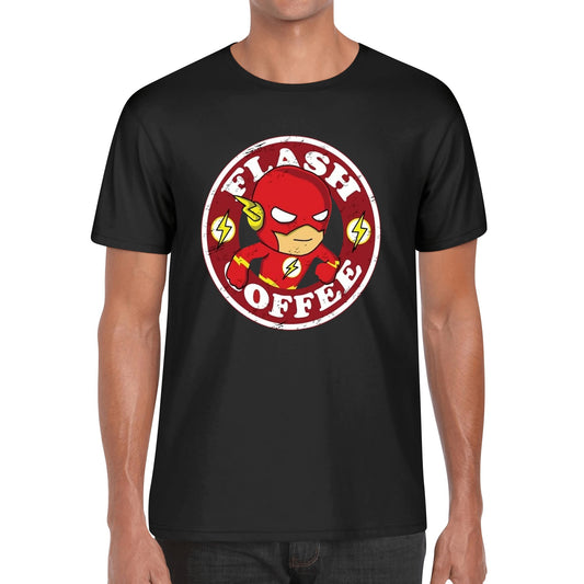 T-Shirt Flash Coffee – Superhero Caffeine Lovers