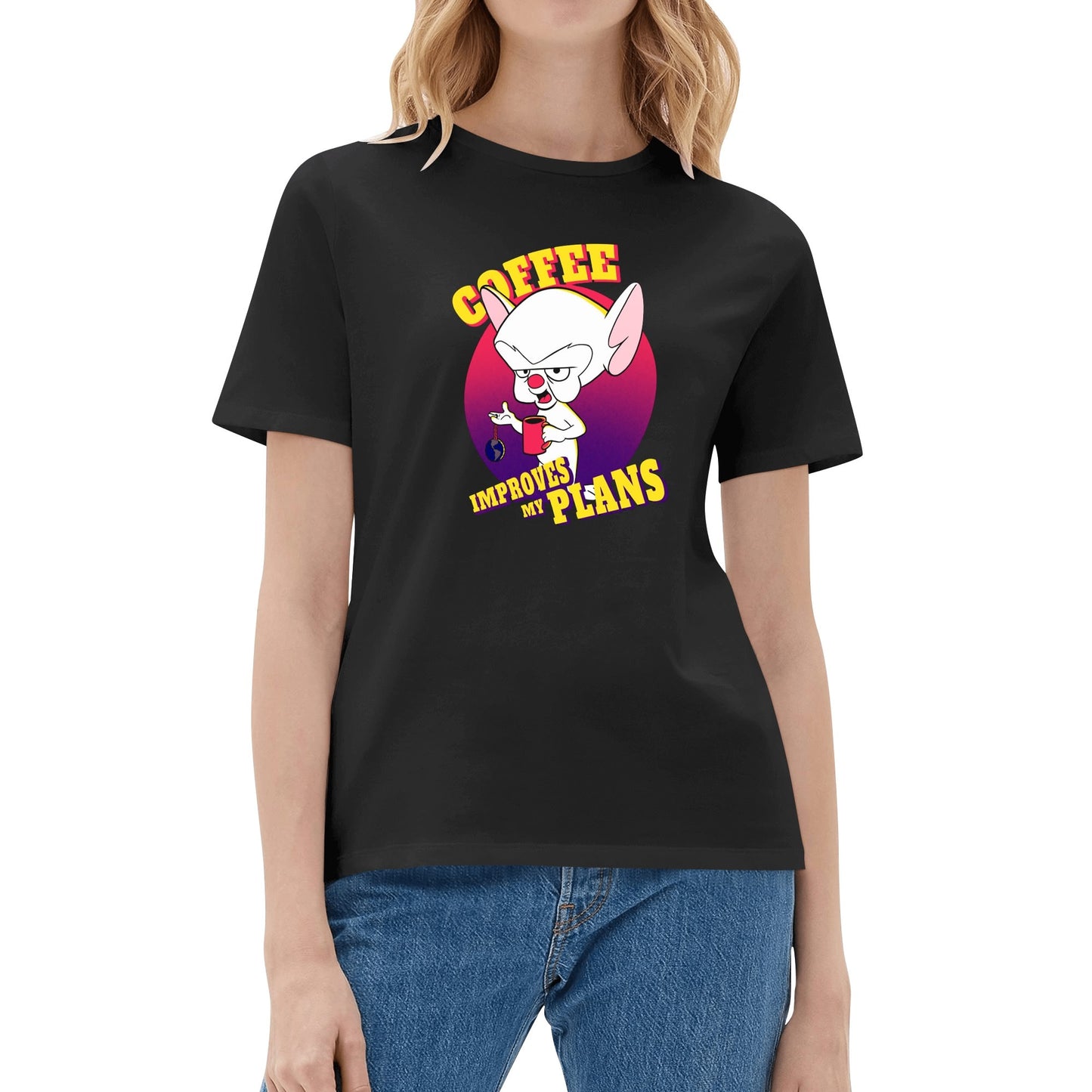 T-Shirt Coffee Plans – Brain Cartoon Humor