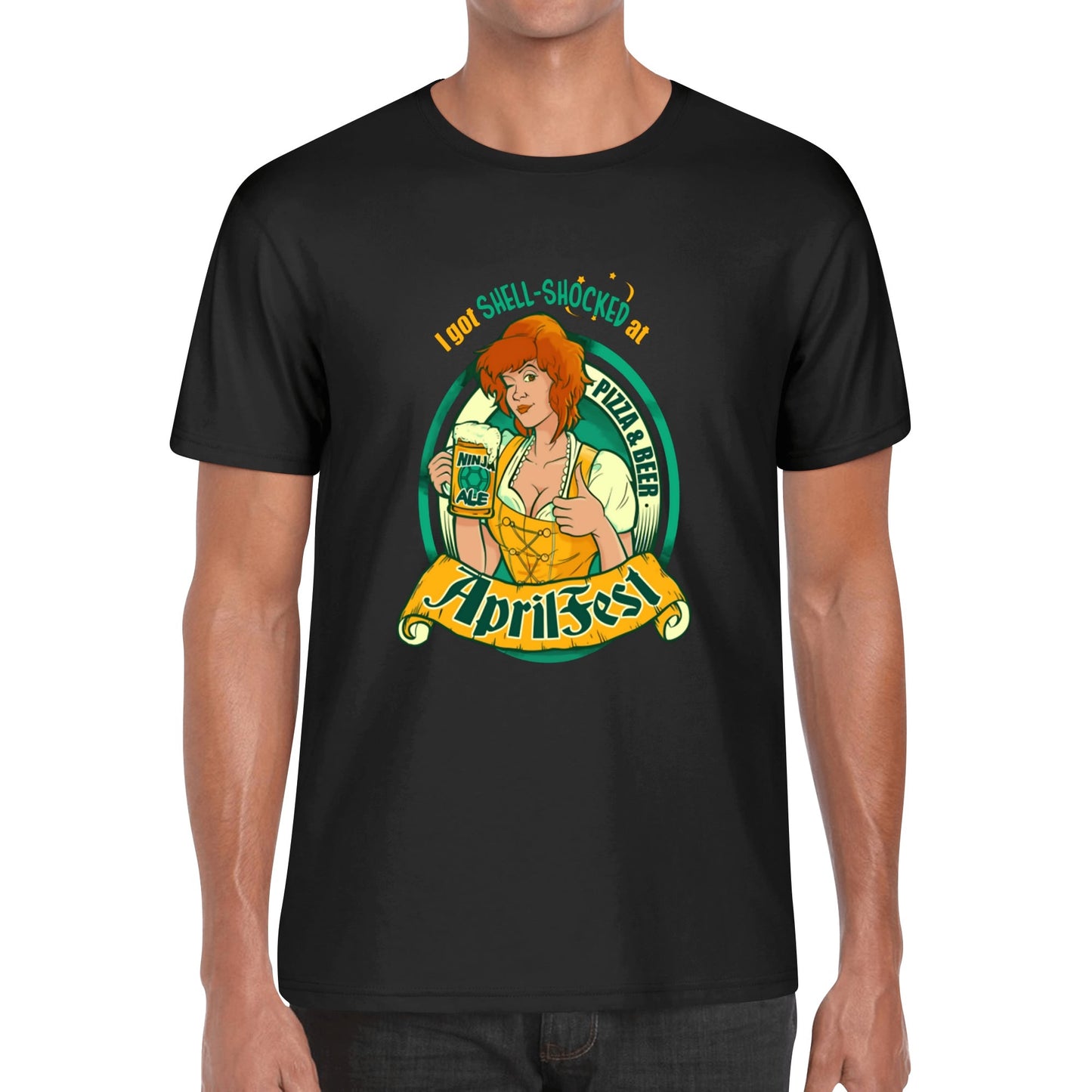 T-Shirt AprilFest – Ninja Ale & Pizza Fans Unite