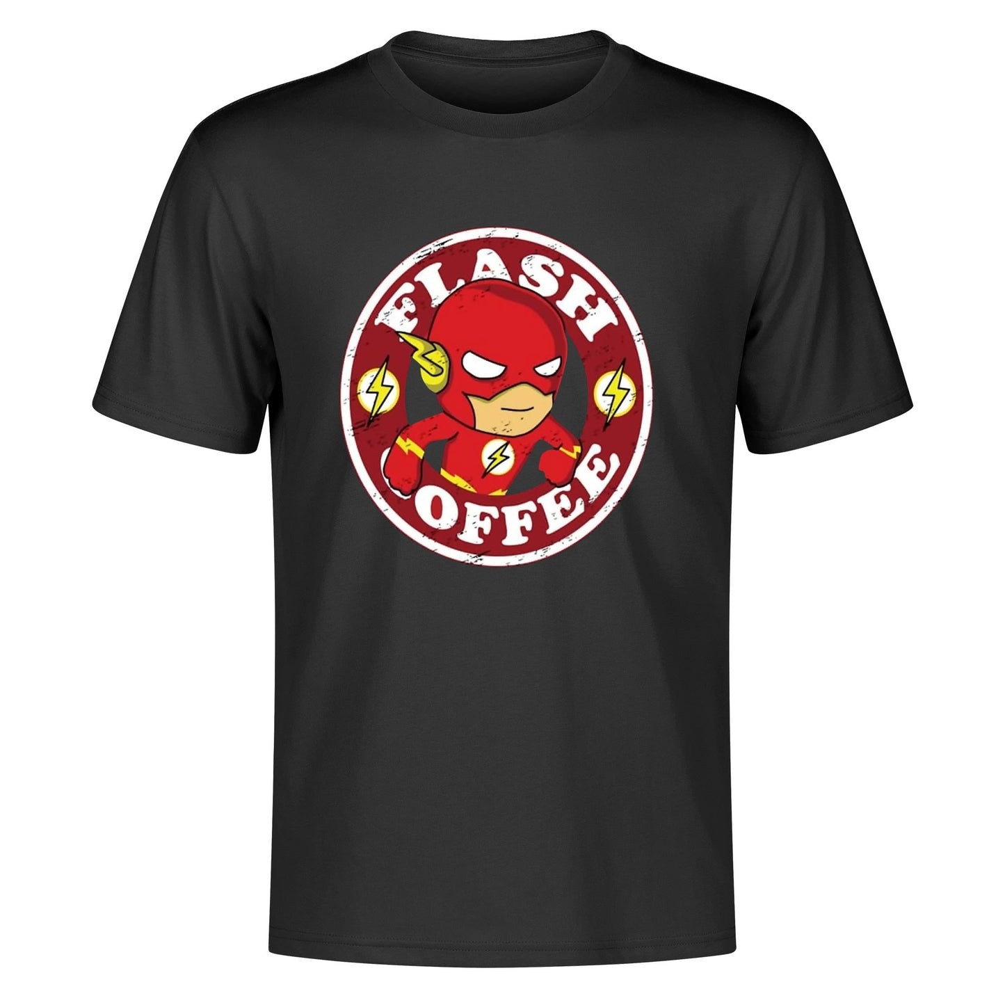 T-Shirt Flash Coffee – Superhero Caffeine Lovers