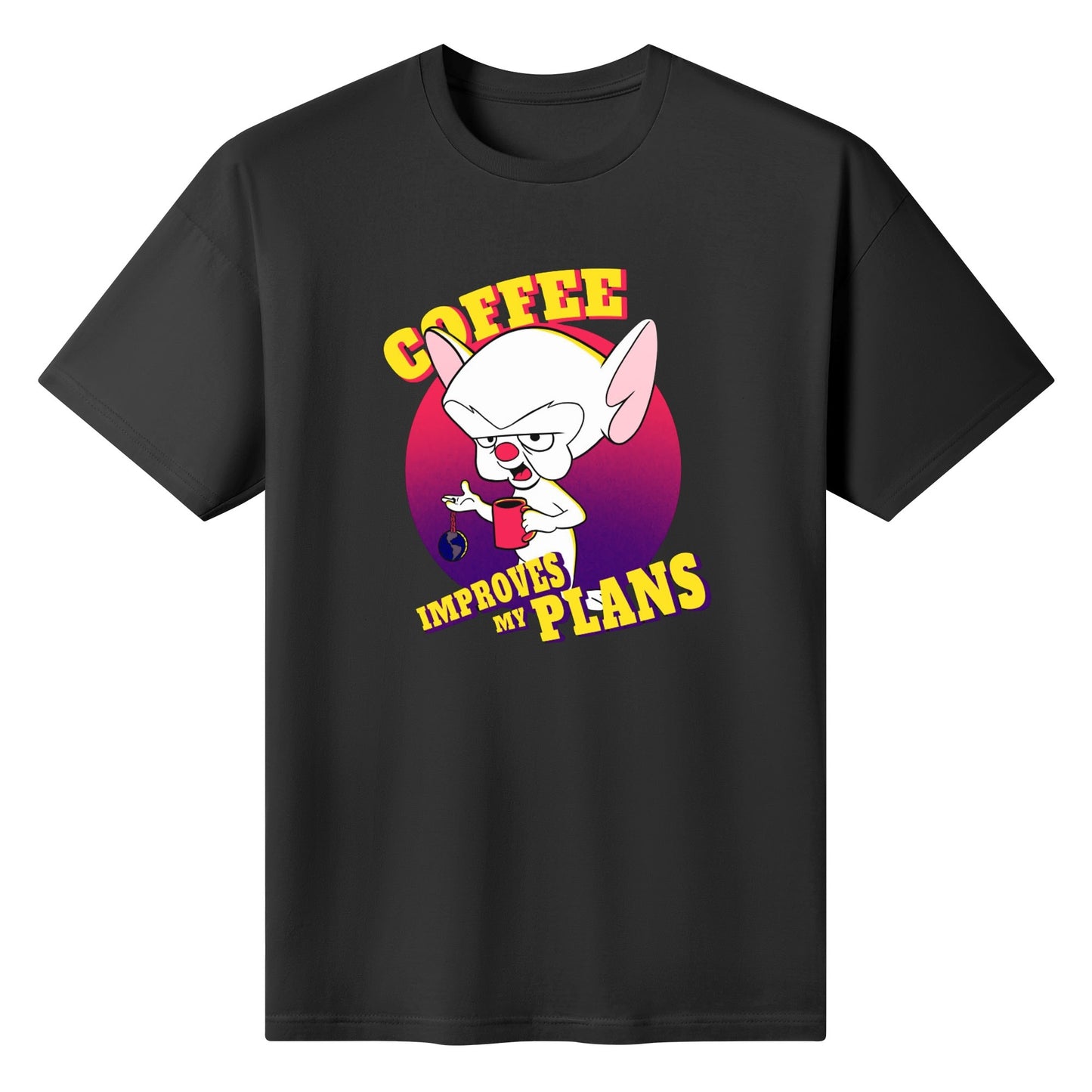 T-Shirt Coffee Plans – Brain Cartoon Humor