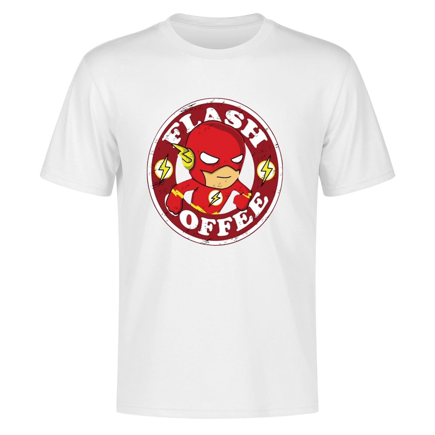 T-Shirt Flash Coffee – Superhero Caffeine Lovers