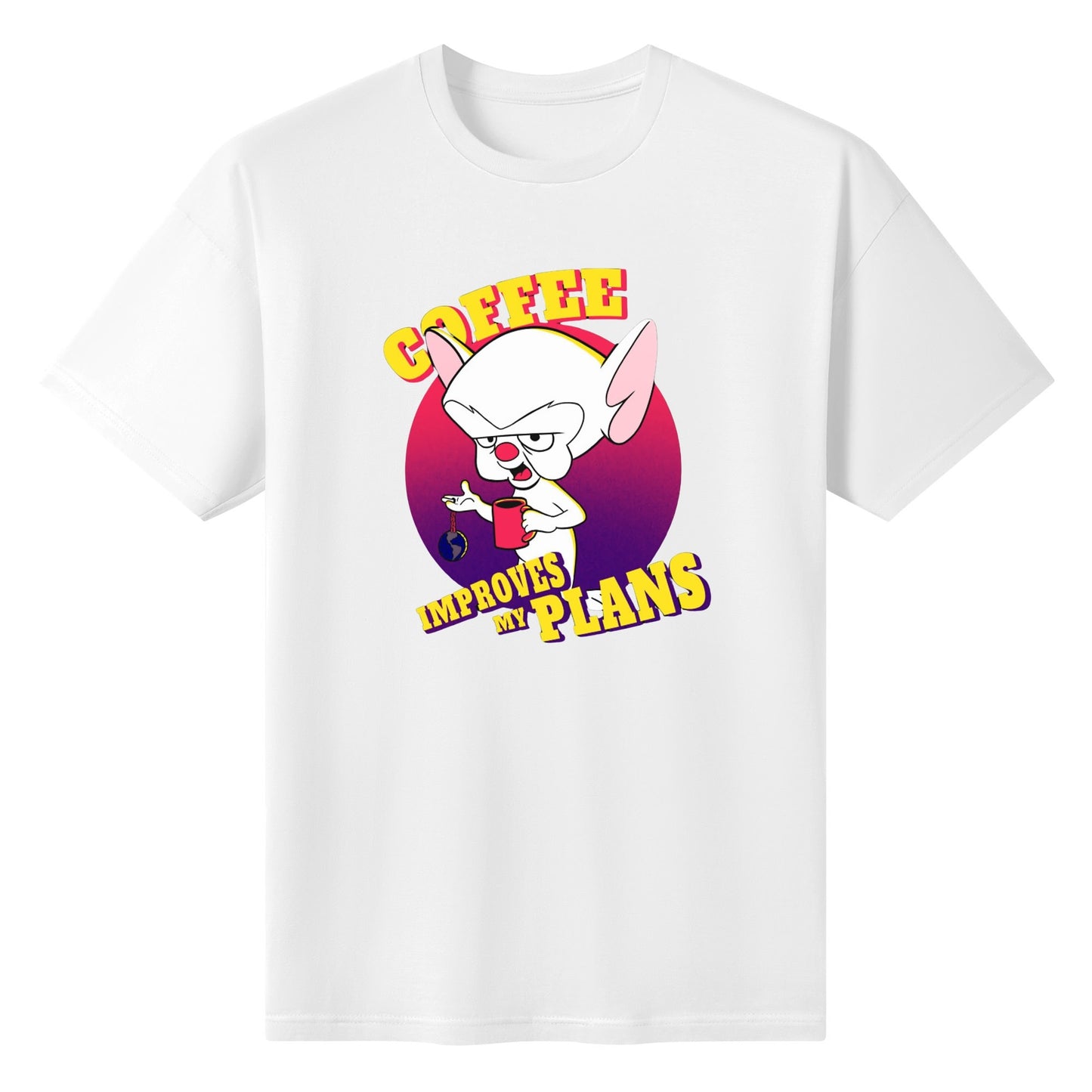 T-Shirt Coffee Plans – Brain Cartoon Humor