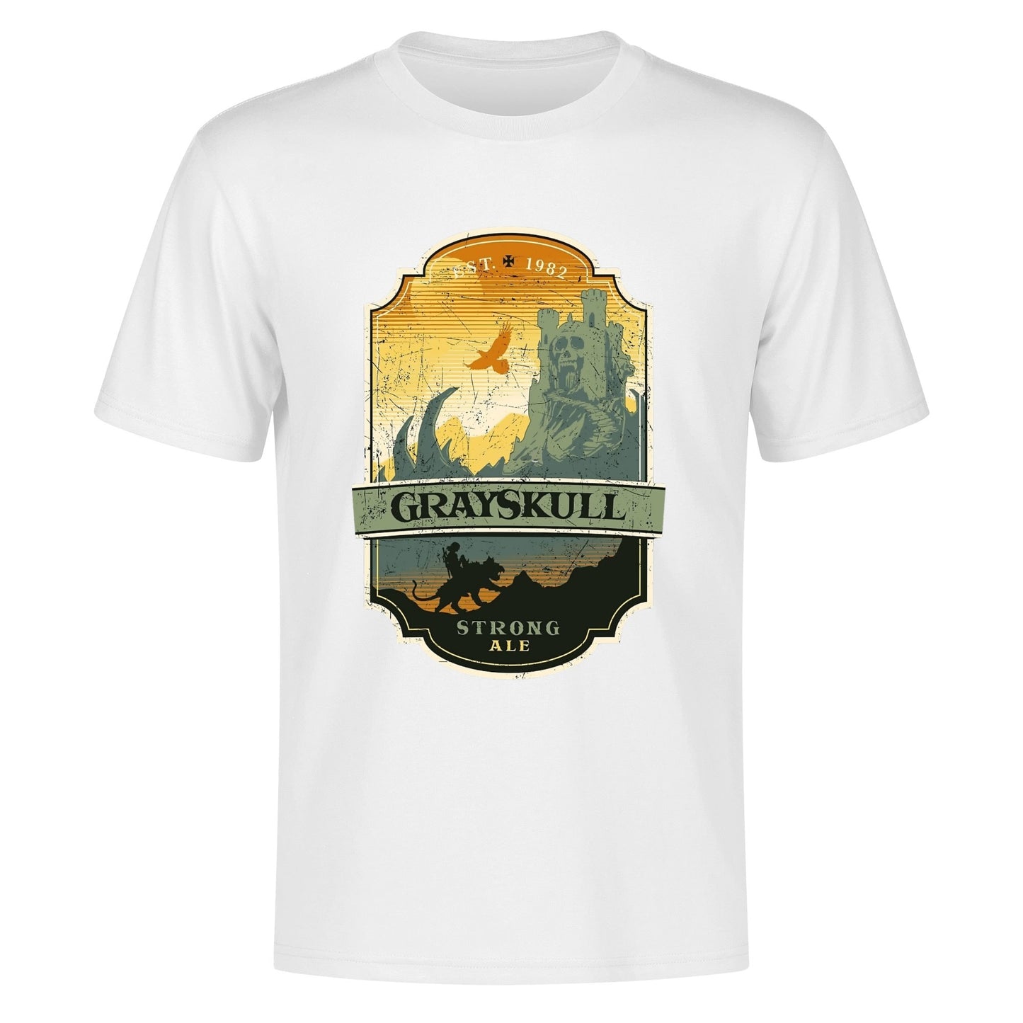 T-Shirt Grayskull Strong Ale – Vintage Fantasy Style