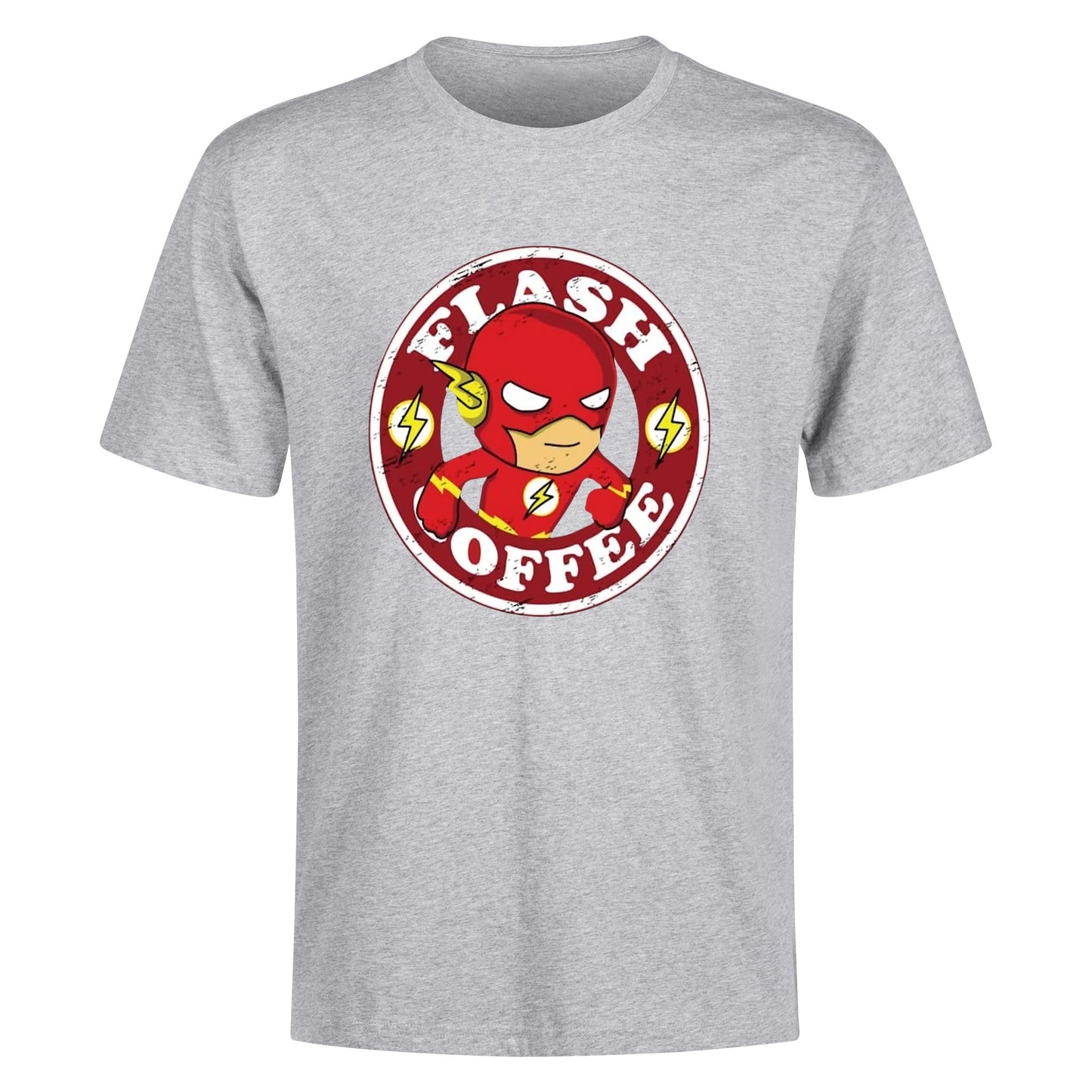 T-Shirt Flash Coffee – Superhero Caffeine Lovers