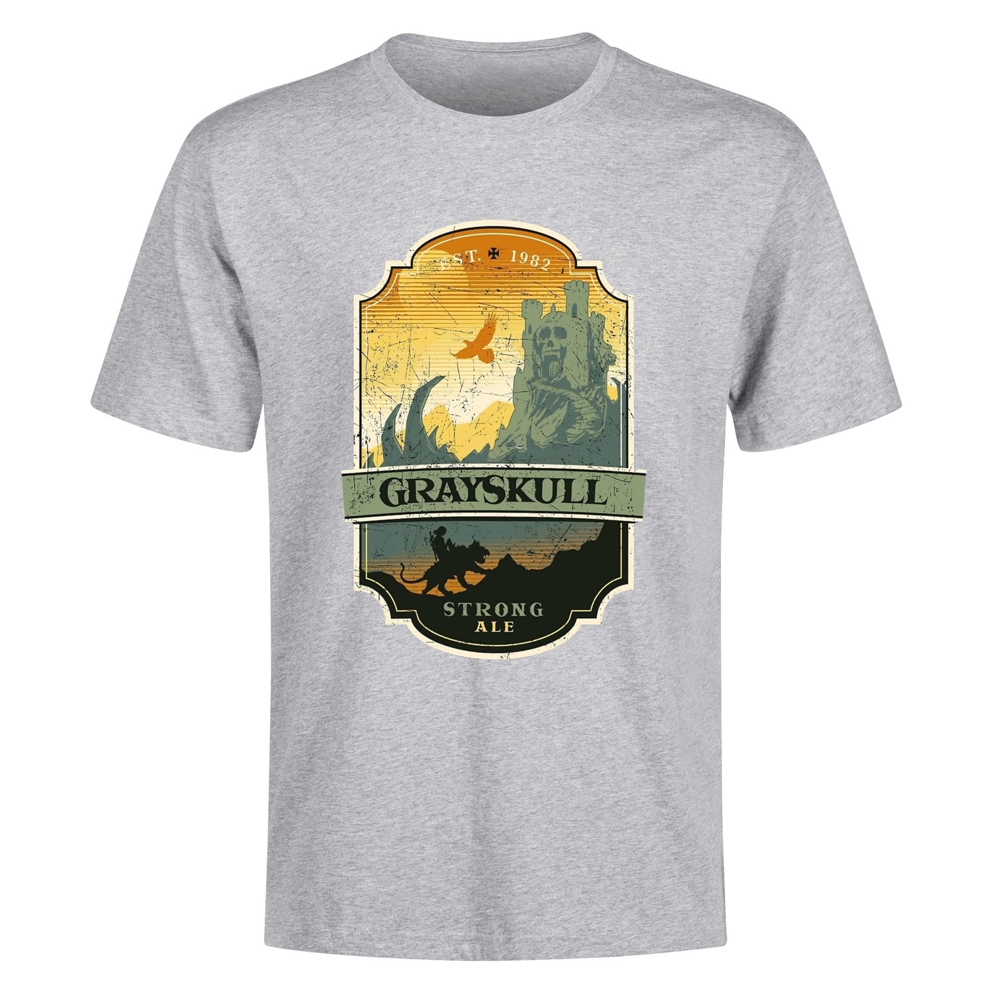 T-Shirt Grayskull Strong Ale – Vintage Fantasy Style