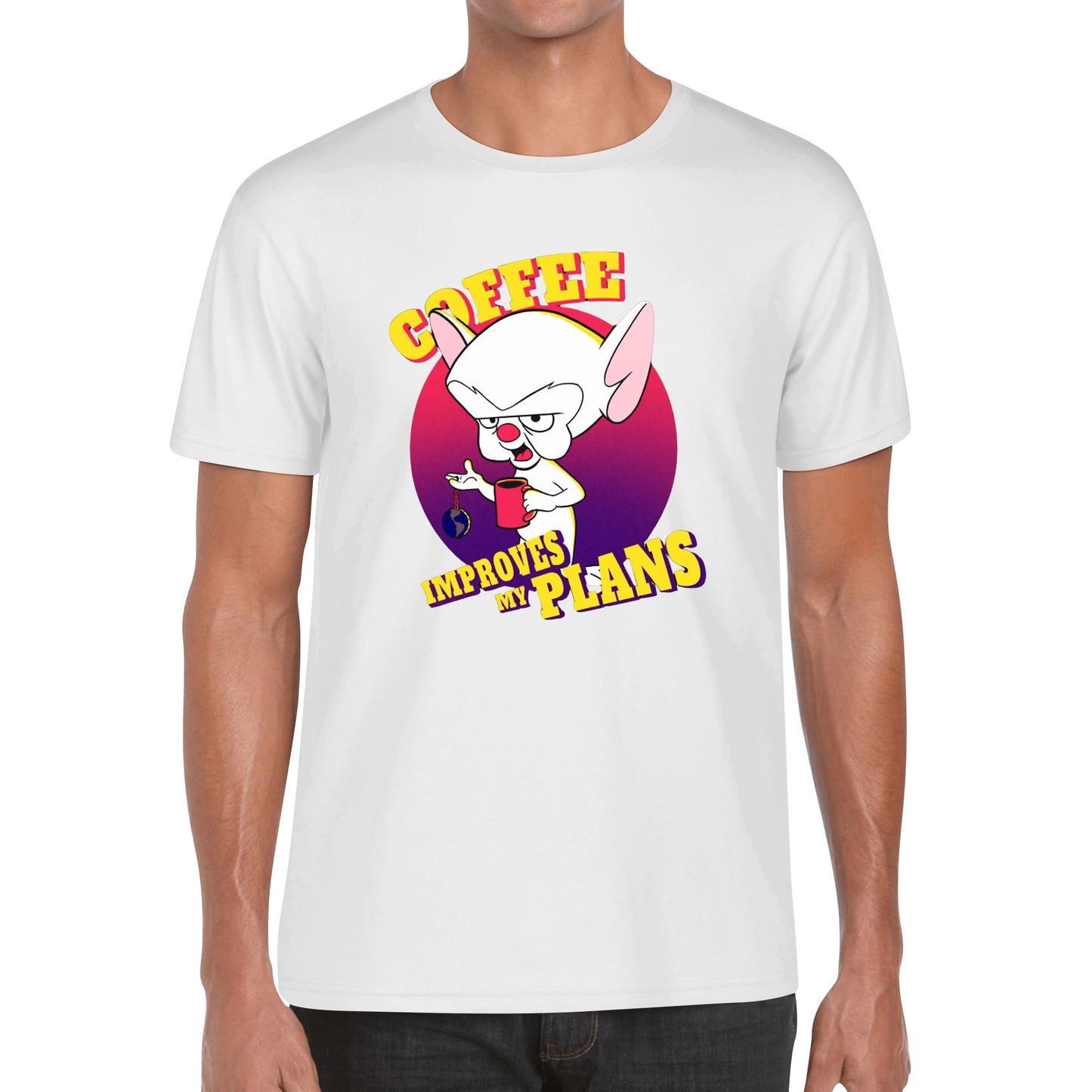 T-Shirt Coffee Plans – Brain Cartoon Humor