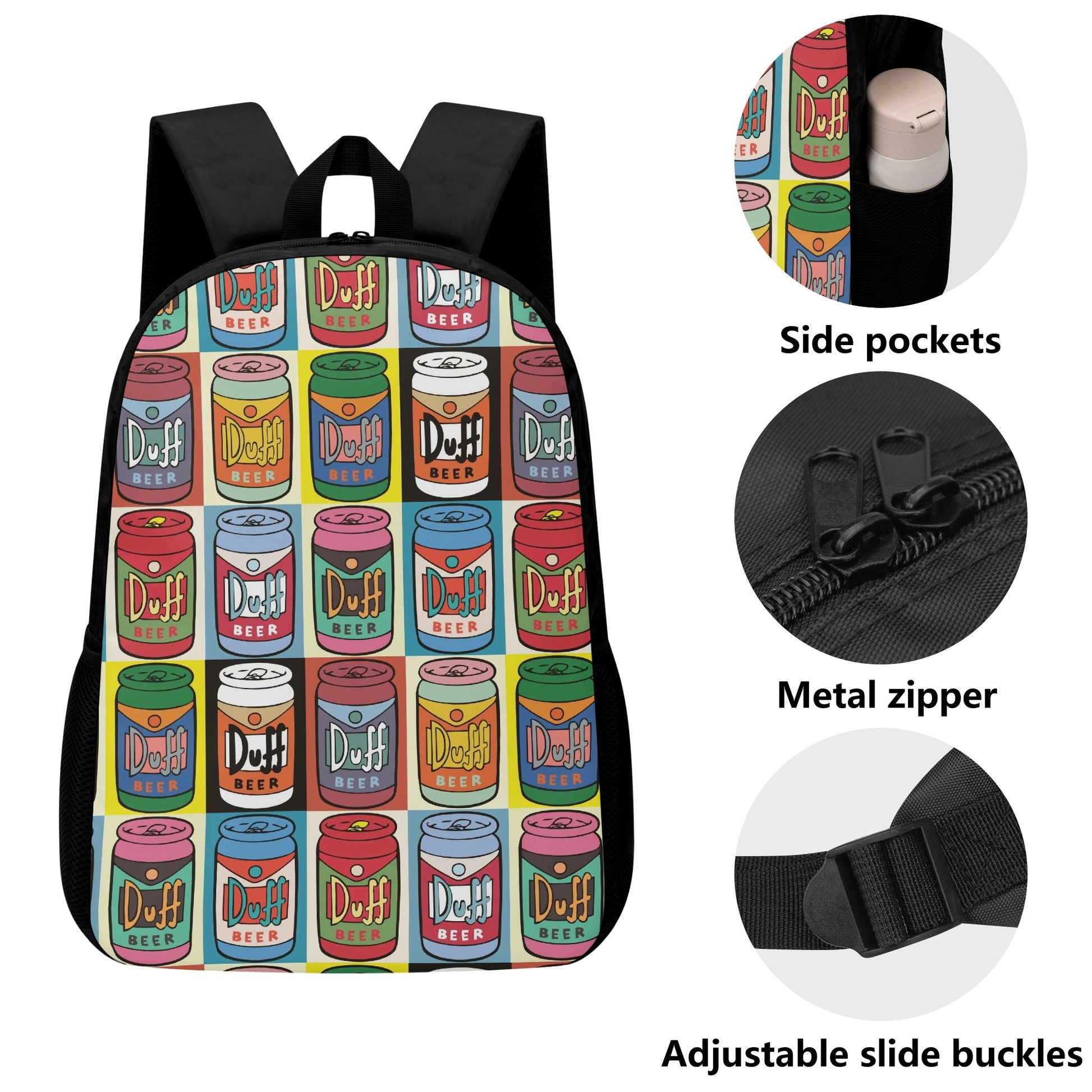 Backpack Laptop Duff Beer pop art DrinkandArt