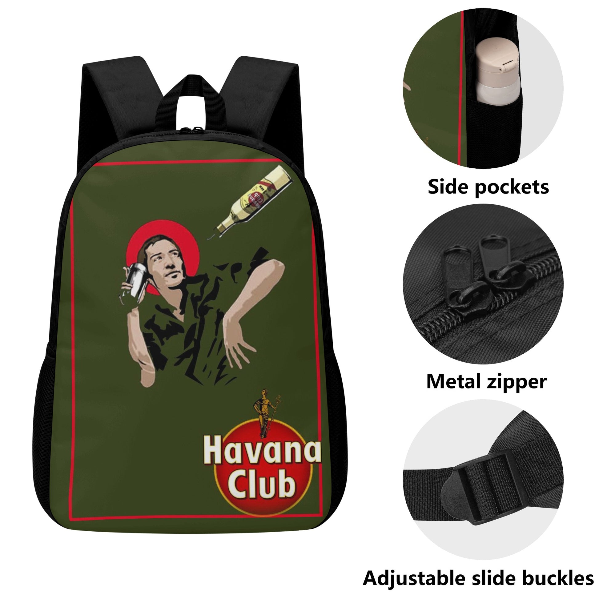 Backpack Laptop Havana Club Flair Bartender art DrinkandArt