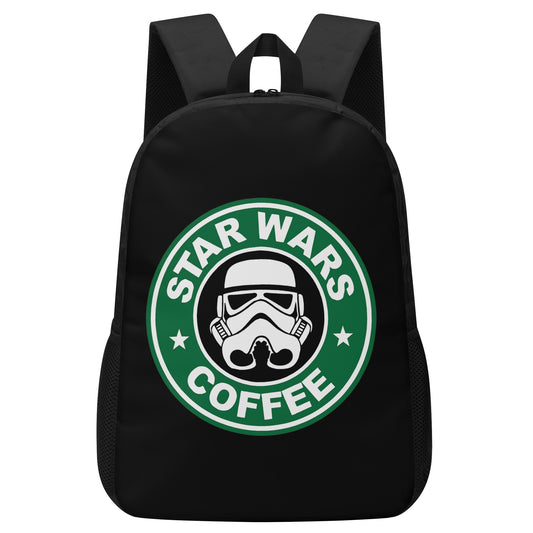 Backpack Laptop Star Wars satirical logo DrinkandArt