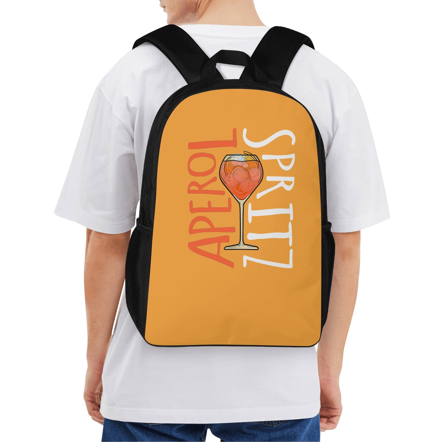 Backpack School Aperol Spritz illustration DrinkandArt