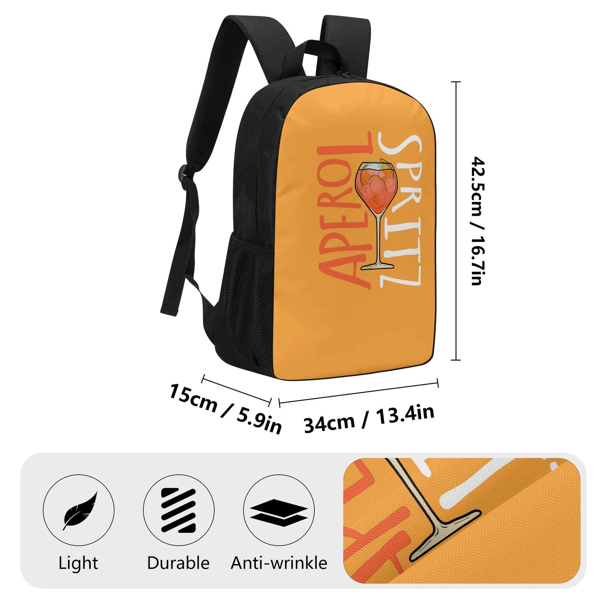 Backpack School Aperol Spritz illustration DrinkandArt