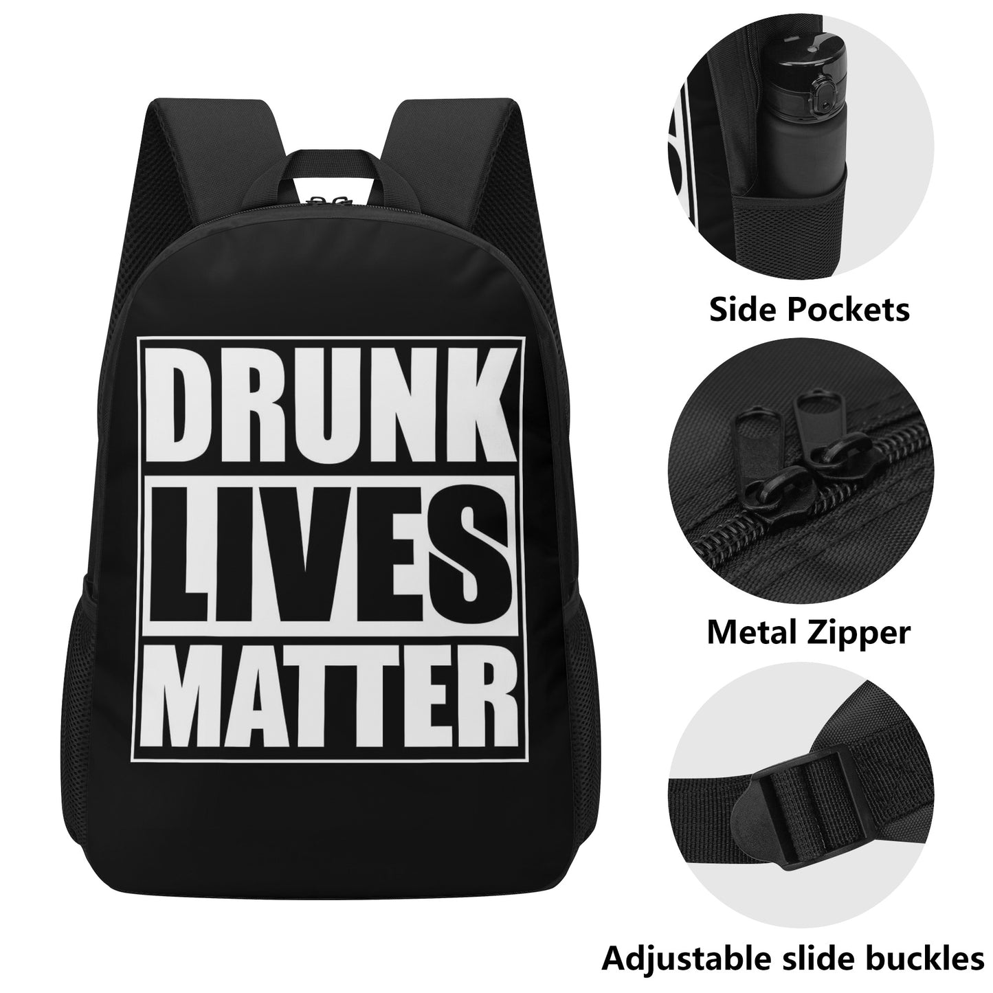 Backpack School Drunk Lives Matter DrinkandArt