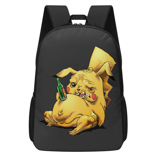 Backpack School Drunk Pikachu DrinkandArt