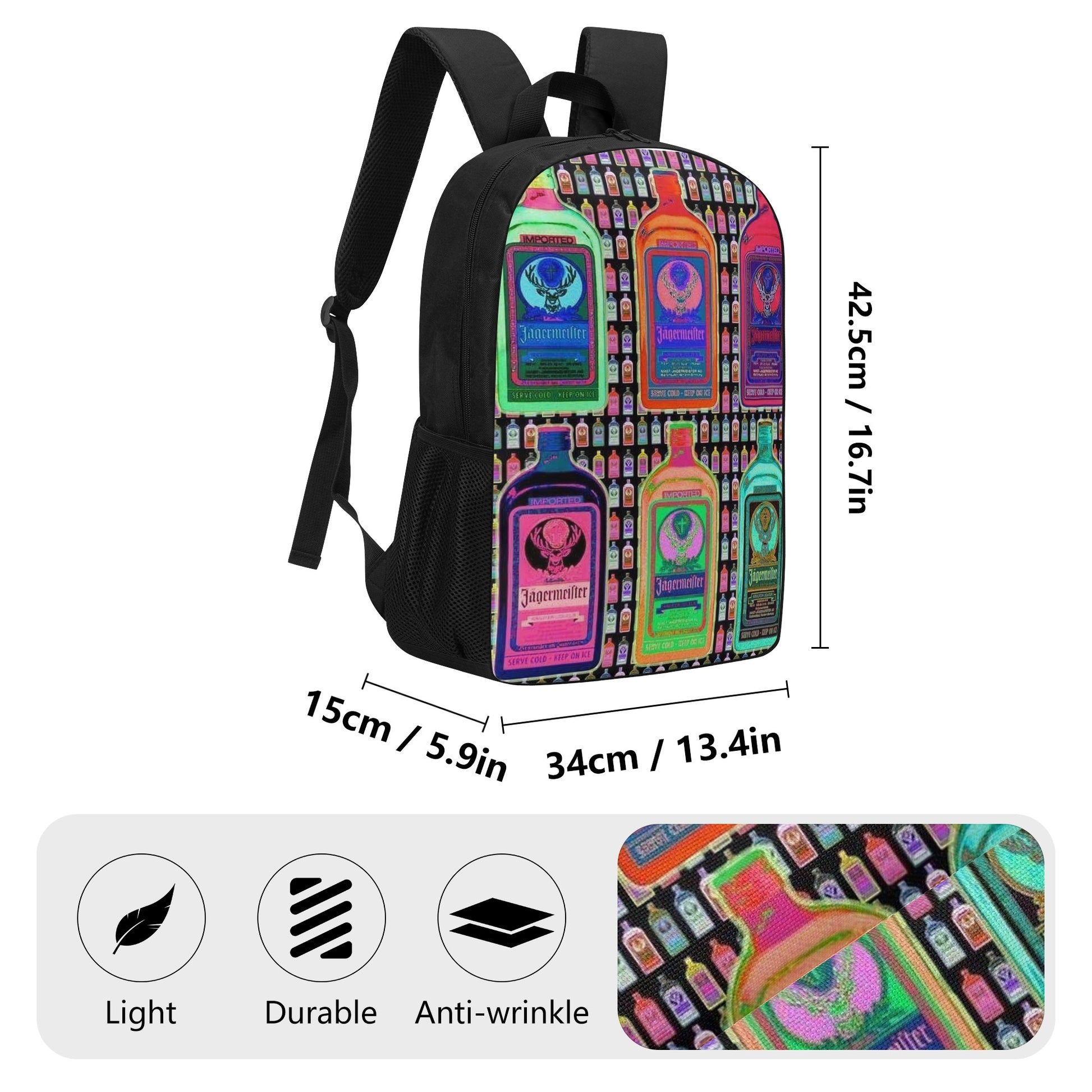 Backpack School Jagermeister pop art DrinkandArt