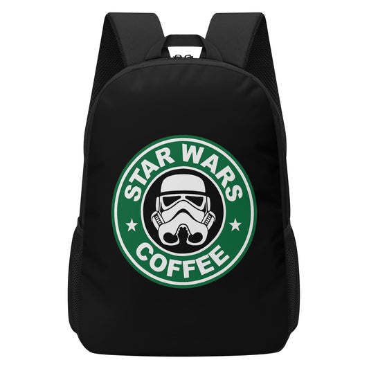 Backpack School Star Wars satirical logo DrinkandArt