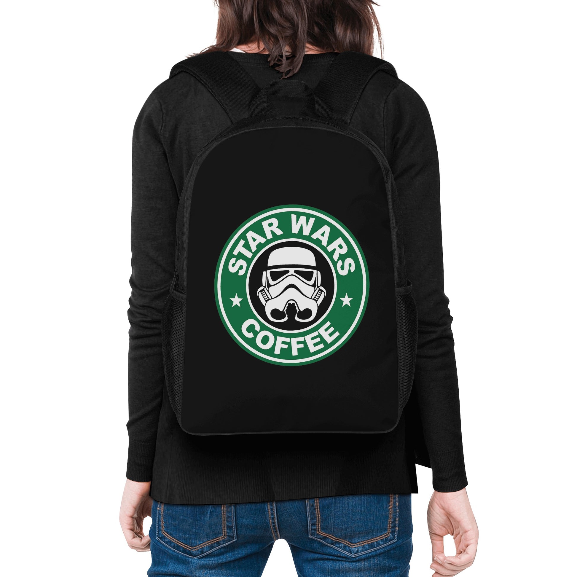 Backpack School Star Wars satirical logo DrinkandArt