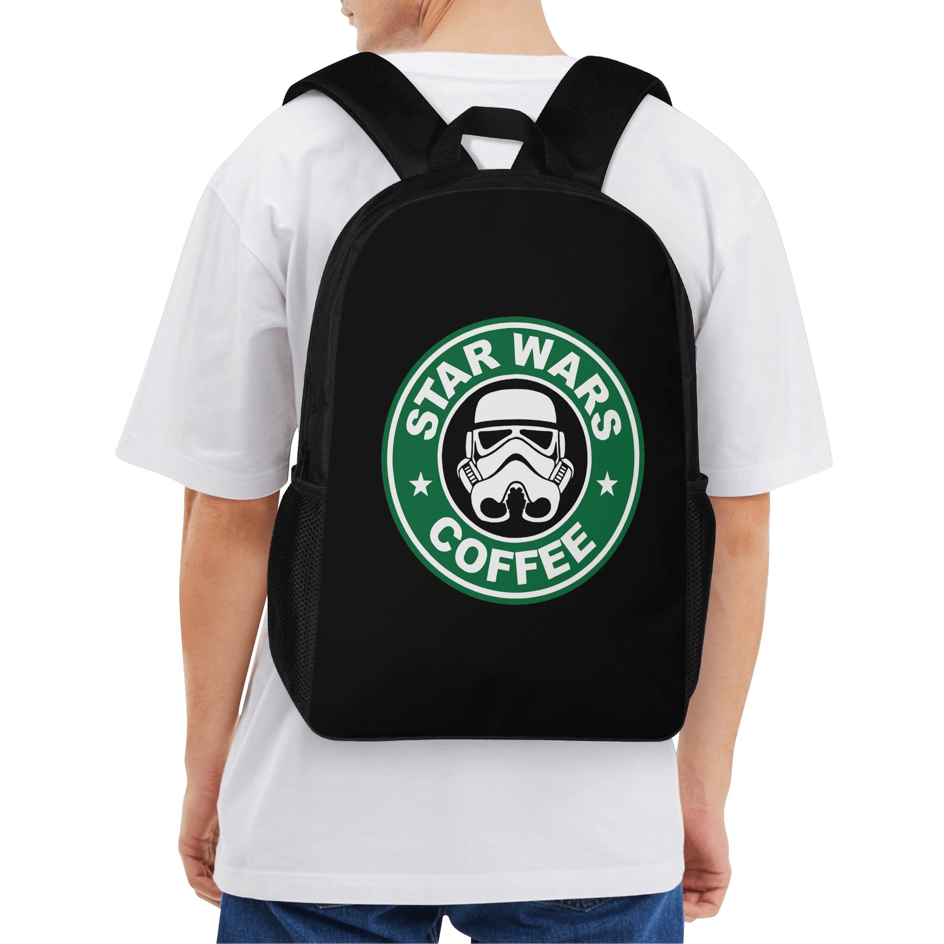 Backpack School Star Wars satirical logo DrinkandArt